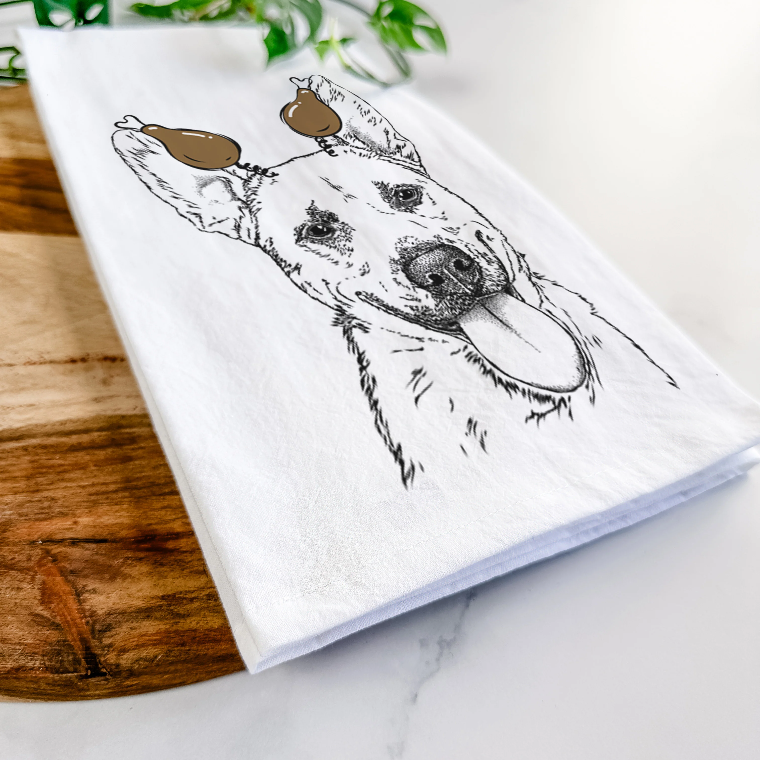 Charlie the Mixed Breed Tea Towel - Image 11