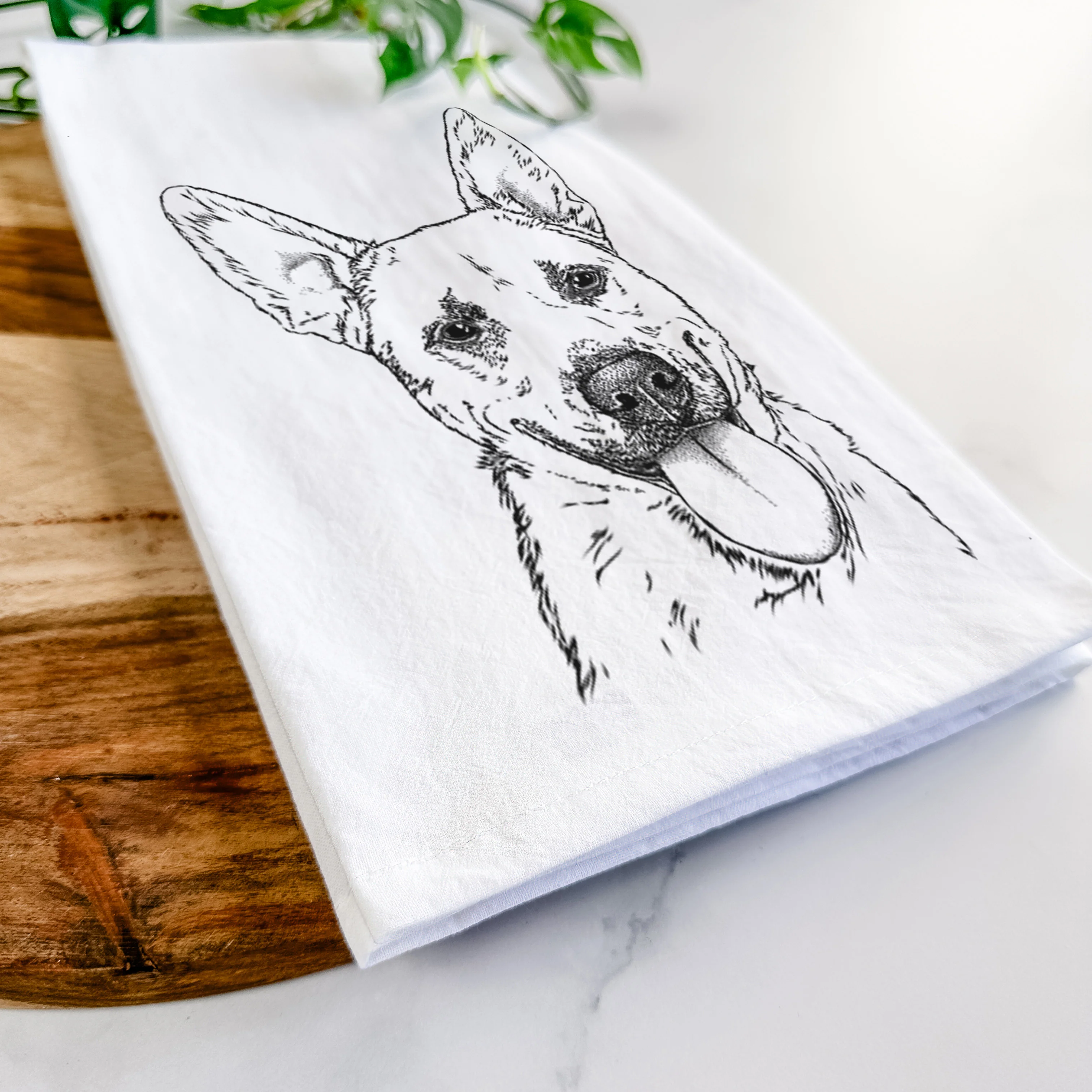 Charlie the Mixed Breed Tea Towel - Image 5