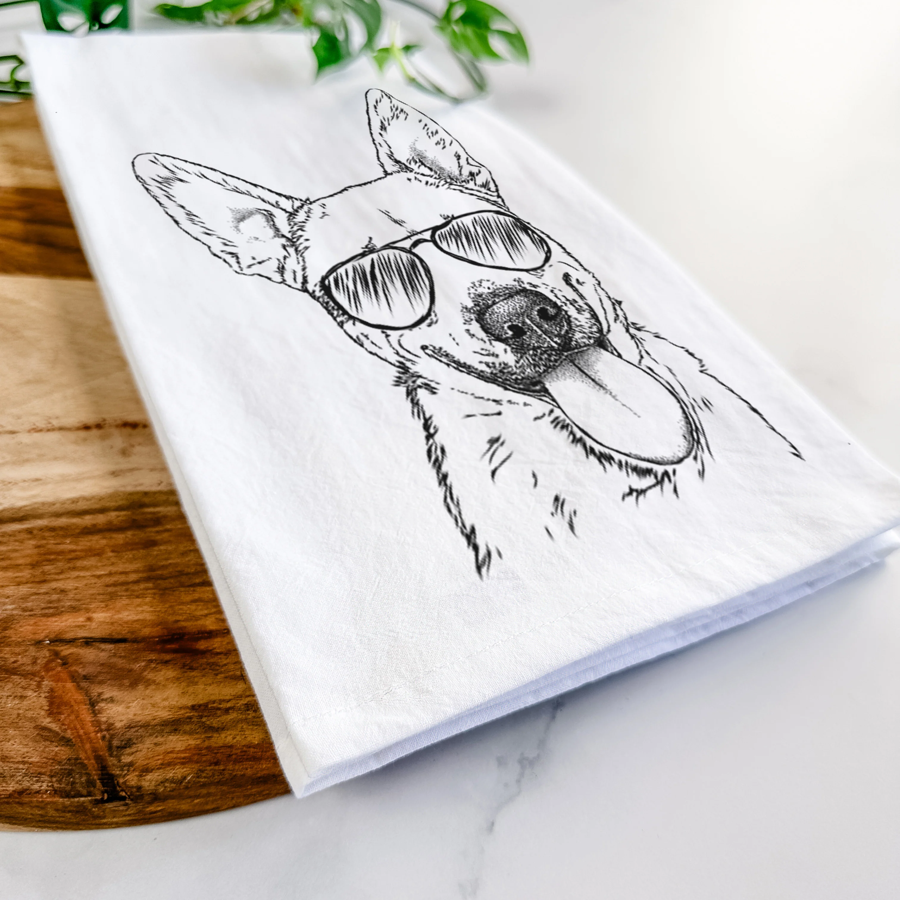 Charlie the Mixed Breed Tea Towel - Image 6