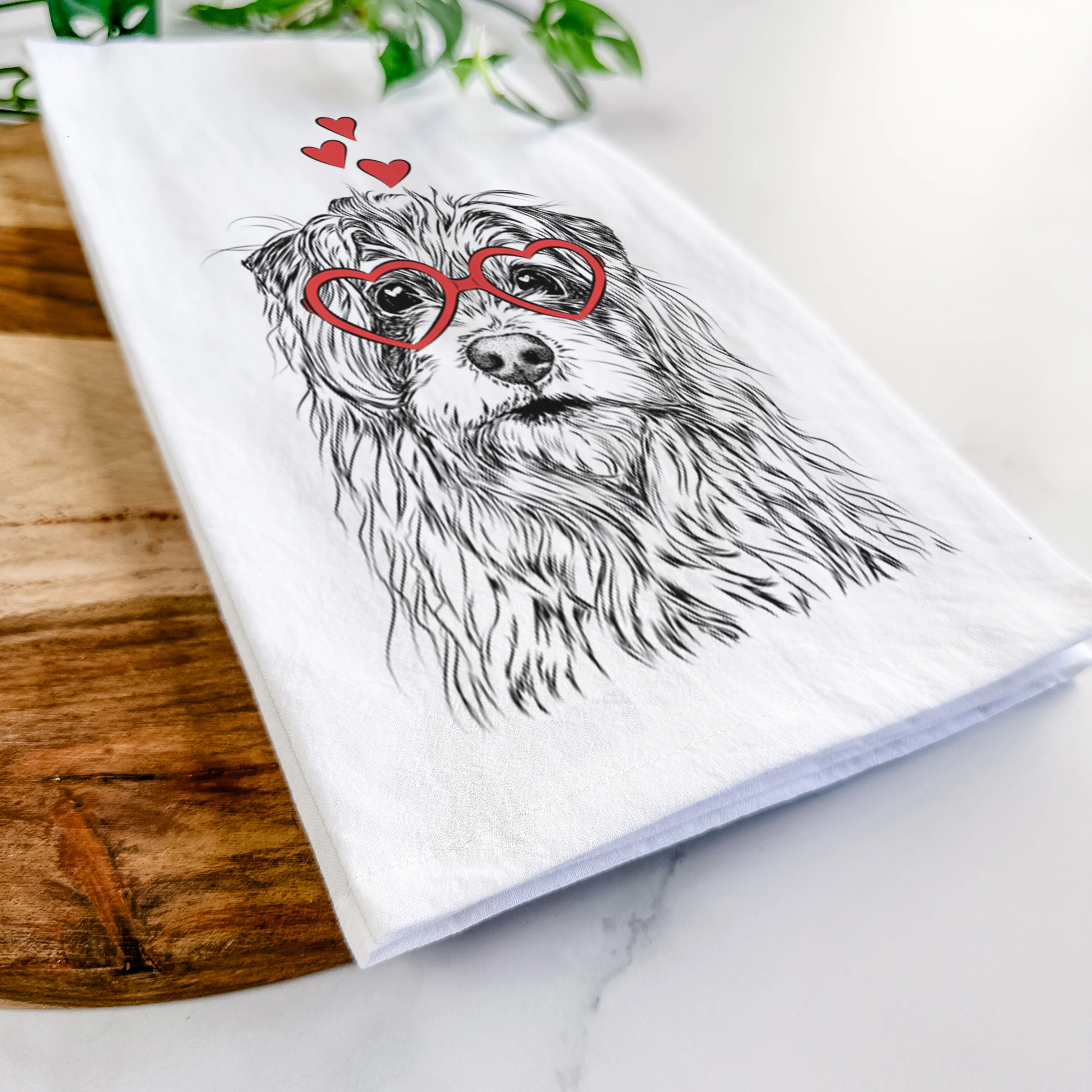 Chester the Terrier Mix Tea Towel - Image 7