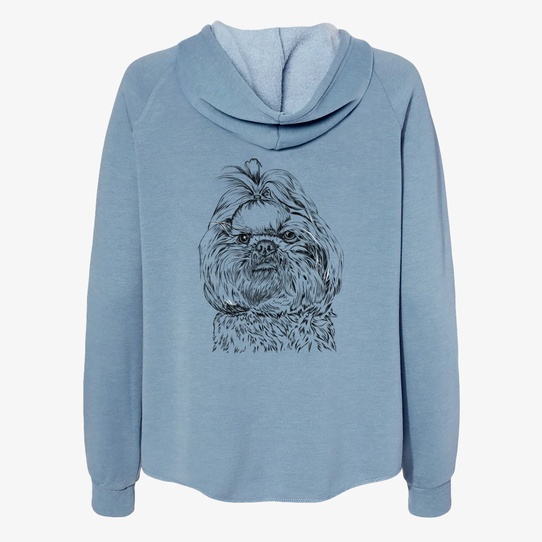 Chewie the Shih Tzu - Women's Cali Wave Zip-Up Sweatshirt - Image 6
