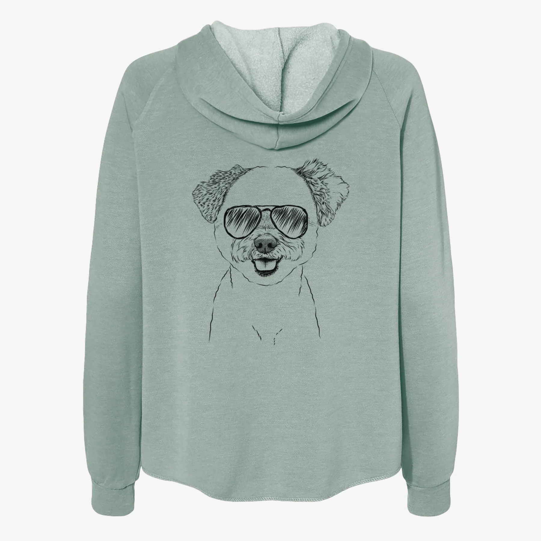 Chippy the Mixed Breed - Women's Cali Wave Zip-Up Sweatshirt - Image 7