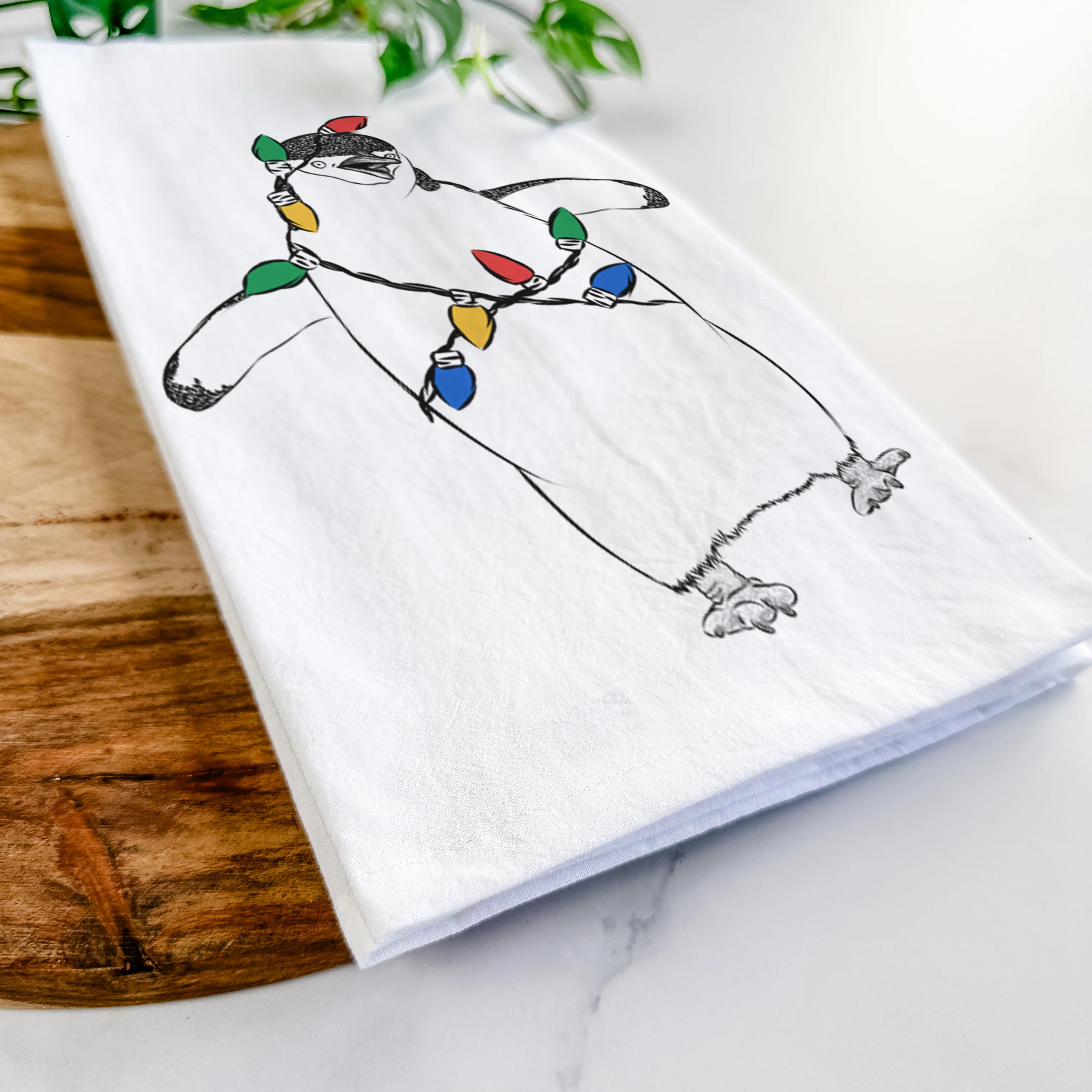 Chive the Chinstrap Penguin Tea Towel - Image 10
