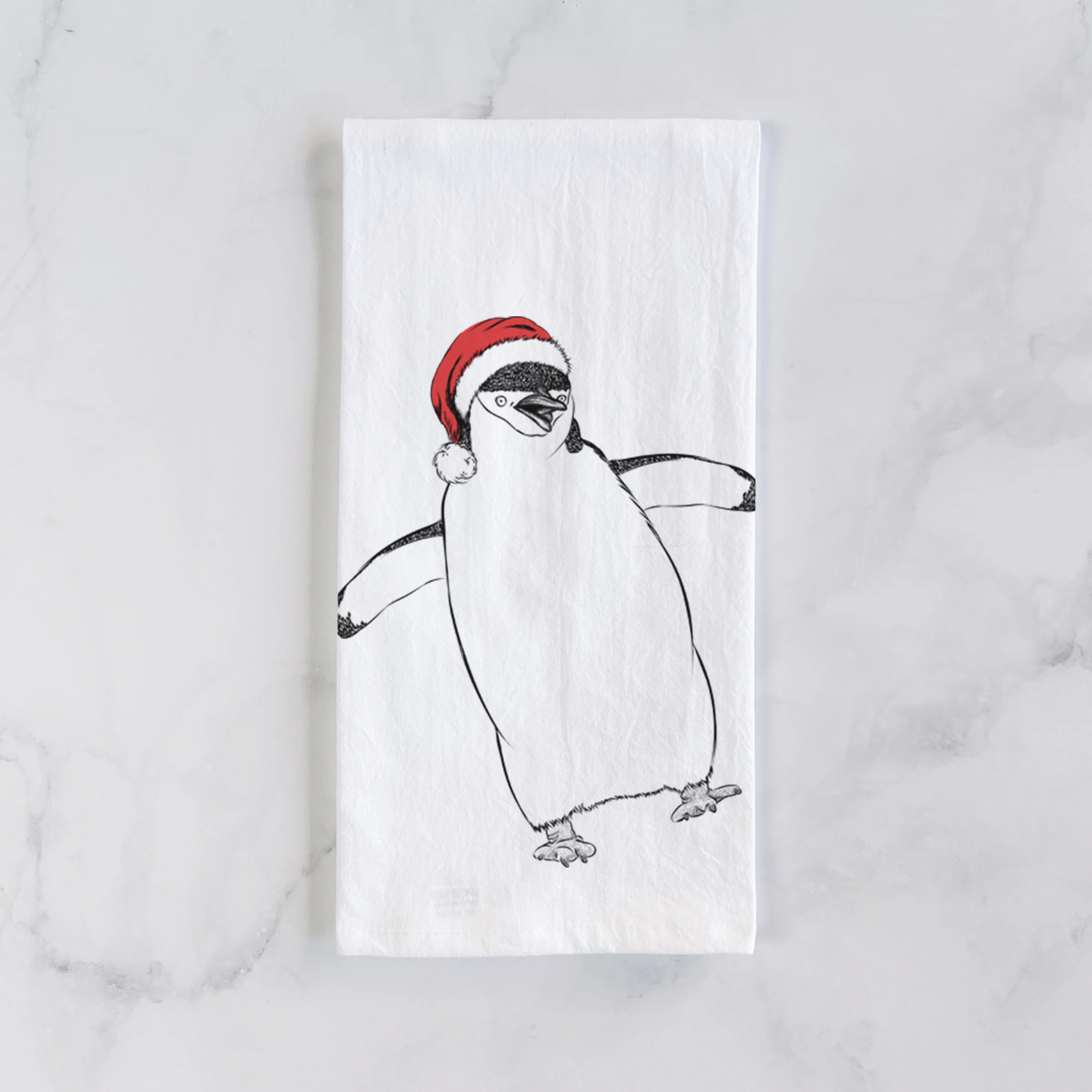 Chive the Chinstrap Penguin Tea Towel - Image 2