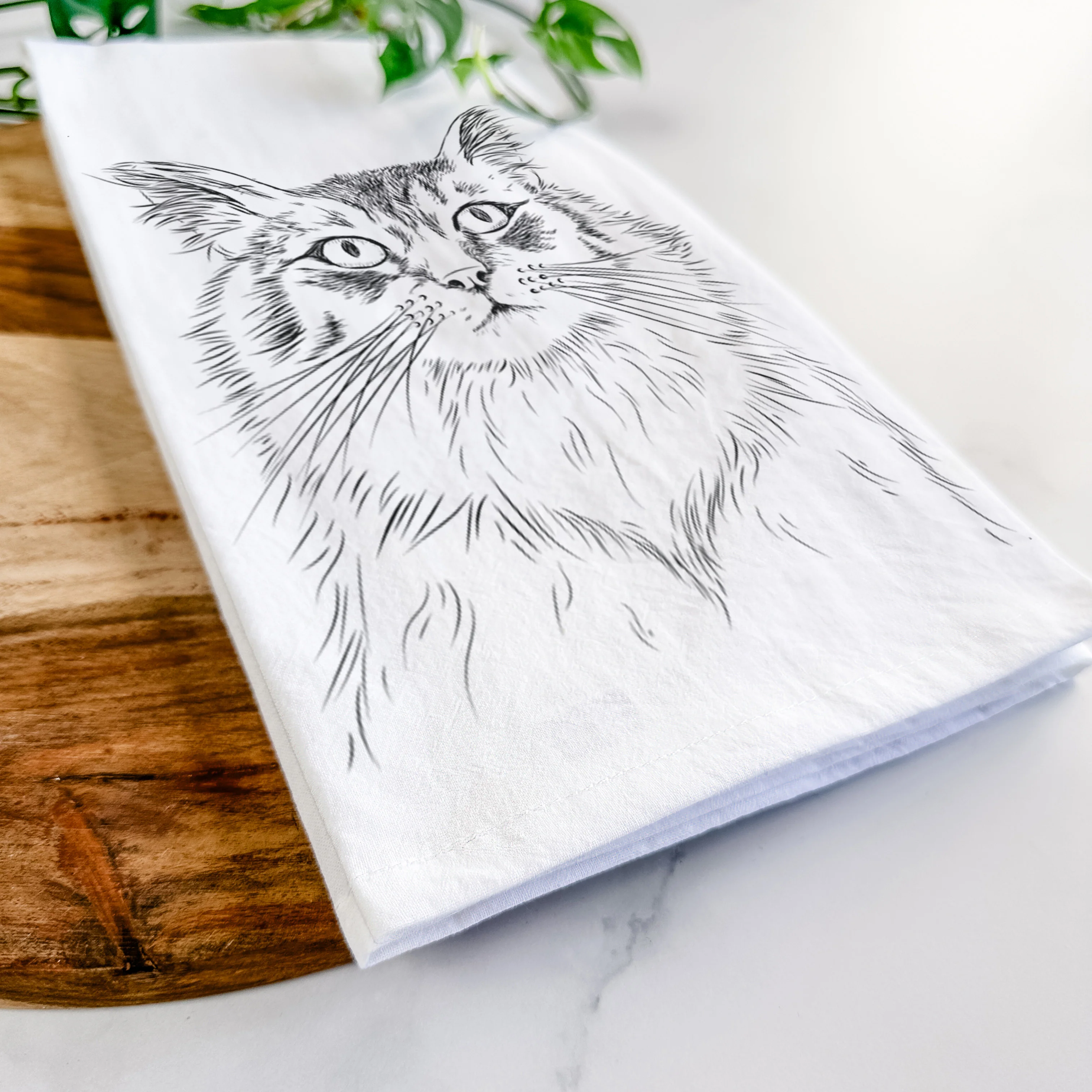 Chloe the Tabby Cat Tea Towel - Image 5