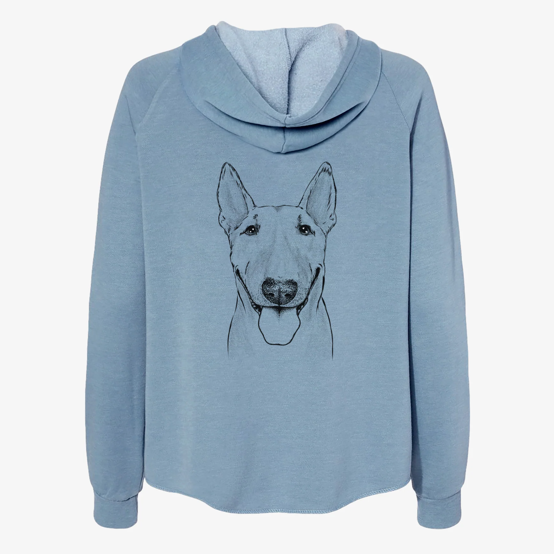Chloe the Bull Terrier - Women's Cali Wave Zip-Up Sweatshirt - Image 6