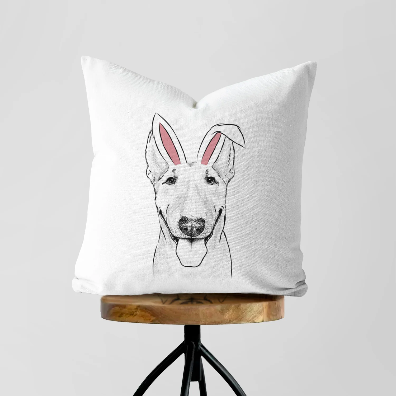 Chloe the Bull Terrier - Throw Pillow Cover - Image 5