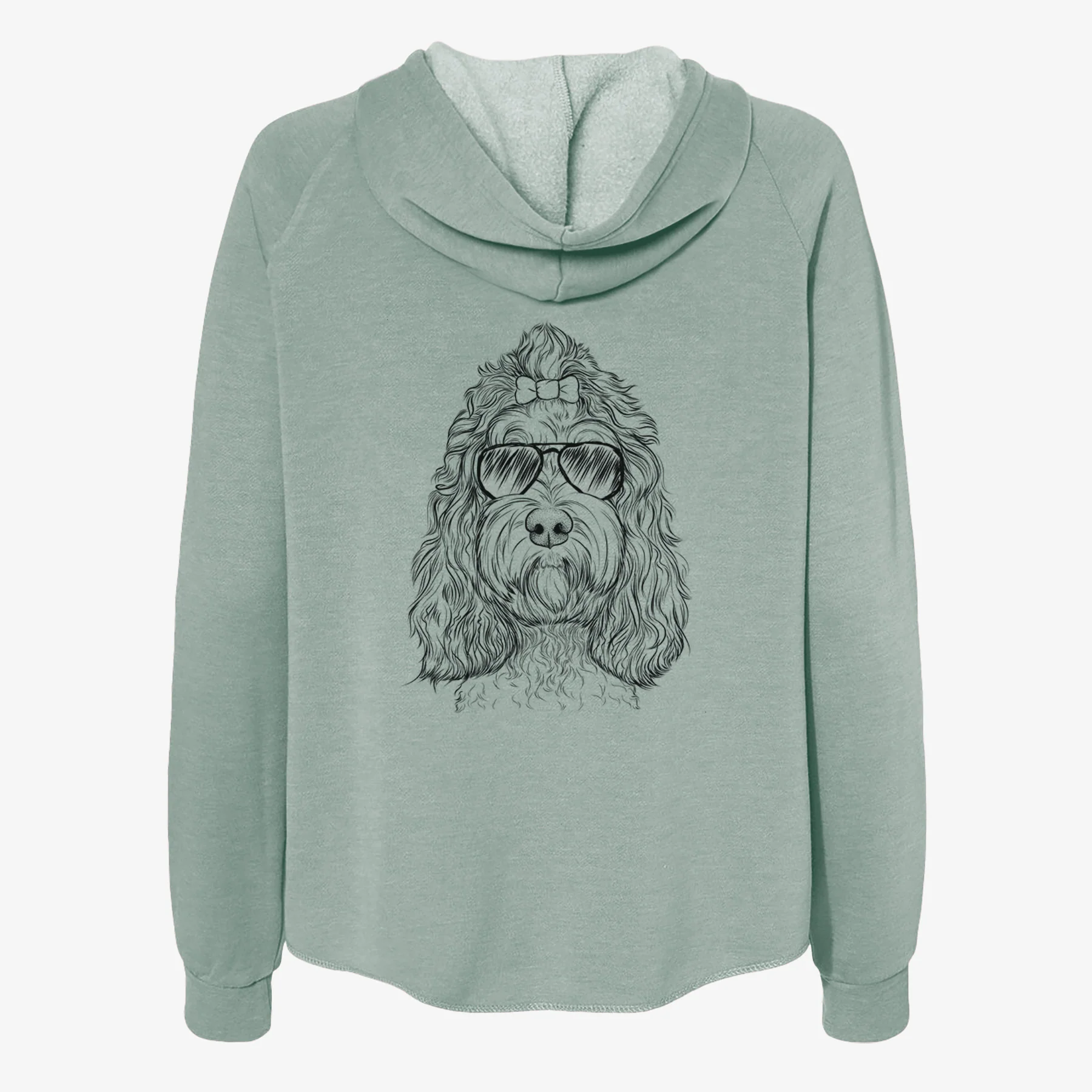 Chloe the Cockapoo - Women's Cali Wave Zip-Up Sweatshirt - Image 7