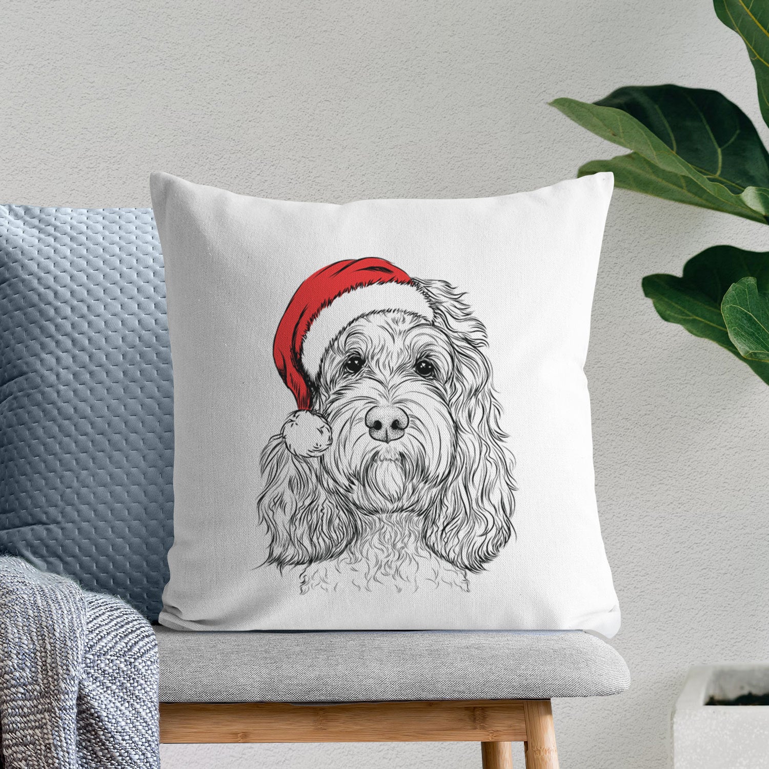 Chloe the Cockapoo - Throw Pillow Cover - Image 10