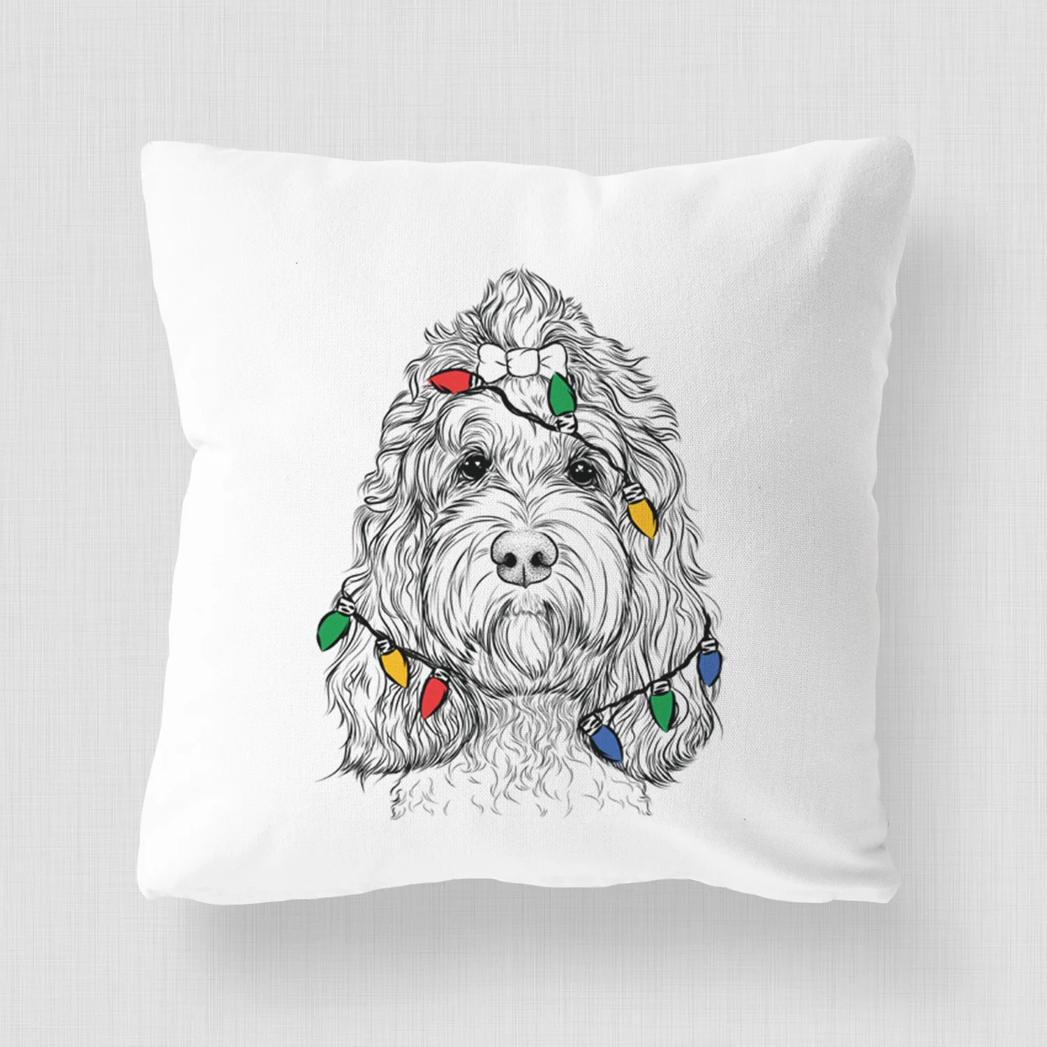 Chloe the Cockapoo - Throw Pillow Cover - Image 4