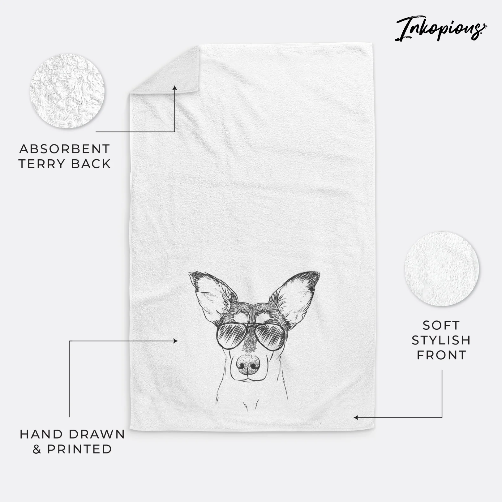 Chloe the Doxie Mix Premium Hand Towel - Image 17