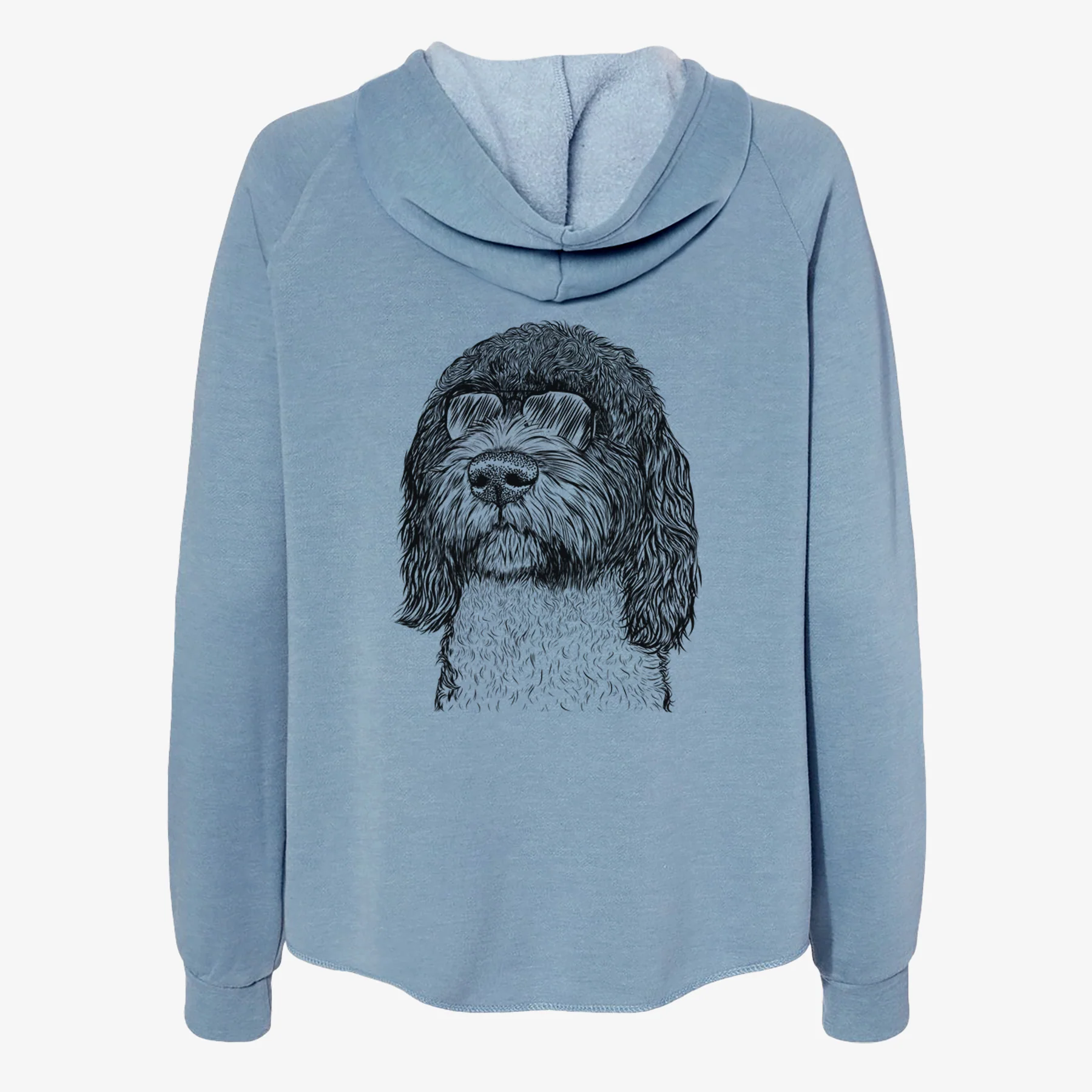 Chris the Portuguese Water Dog - Women's Cali Wave Zip-Up Sweatshirt - Image 9