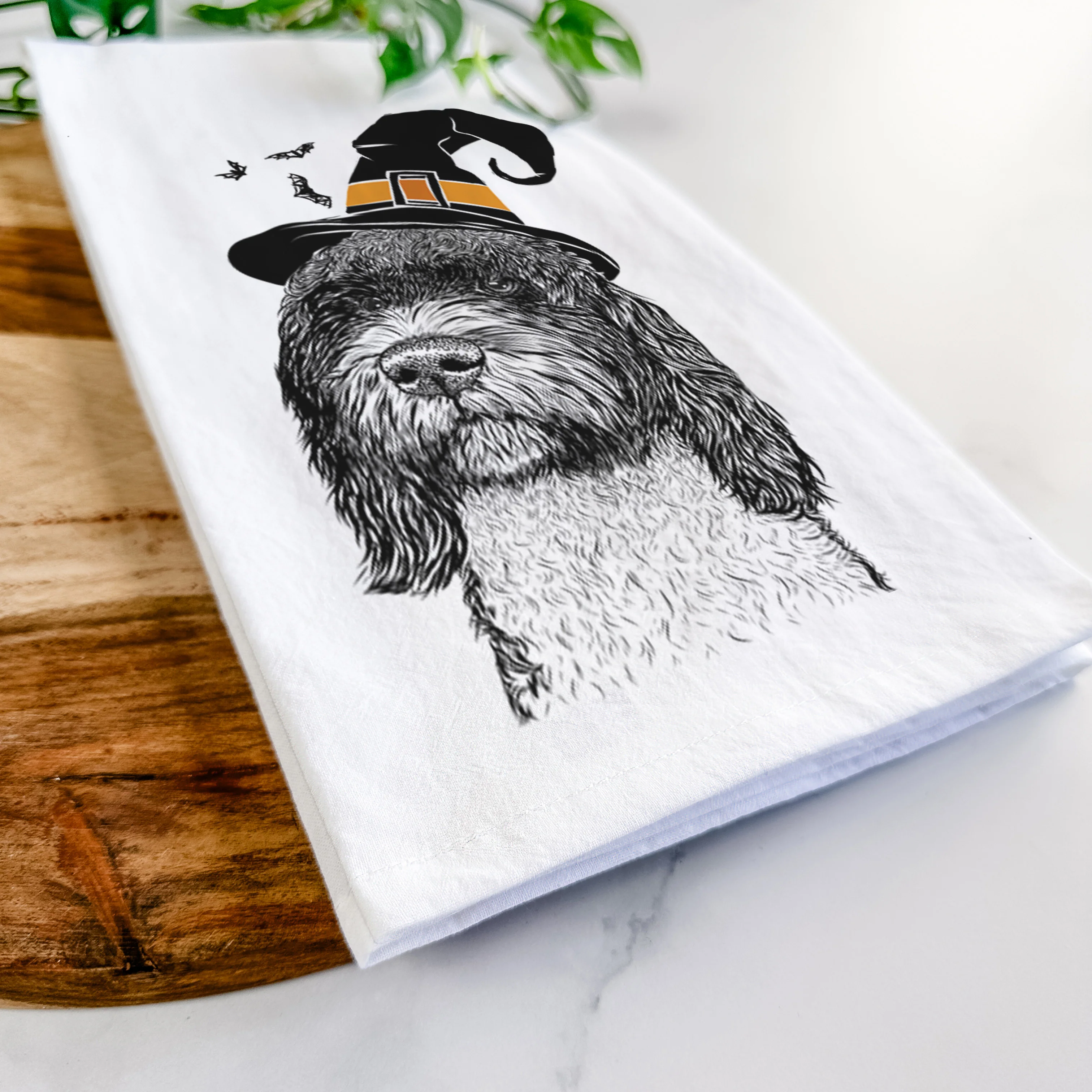 Chris the Portuguese Water Dog Tea Towel - Image 8