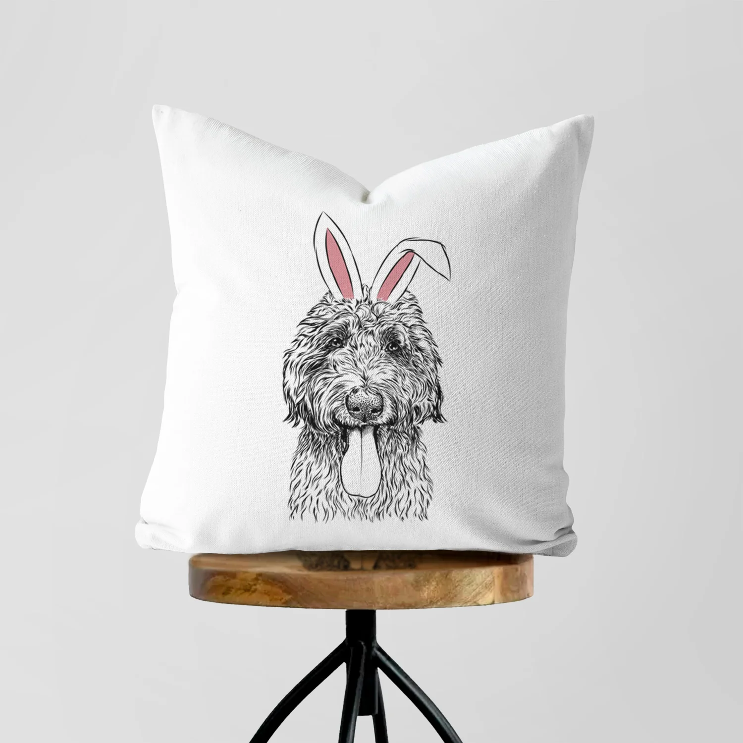 CiCi Paulk the Aussiedoodle - Throw Pillow Cover - Image 5