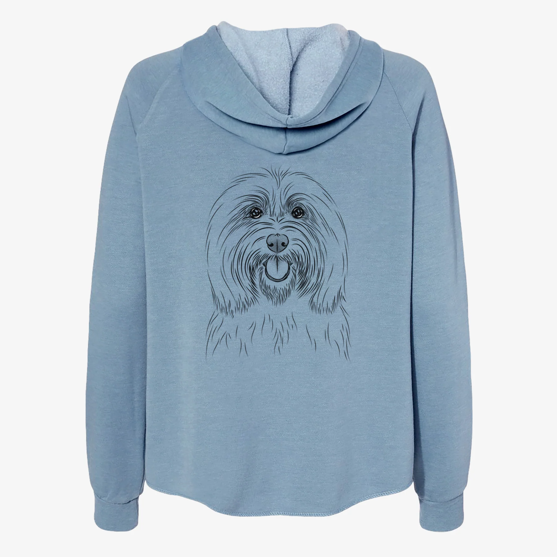Claude the Coton de Tulear - Women's Cali Wave Zip-Up Sweatshirt - Image 6