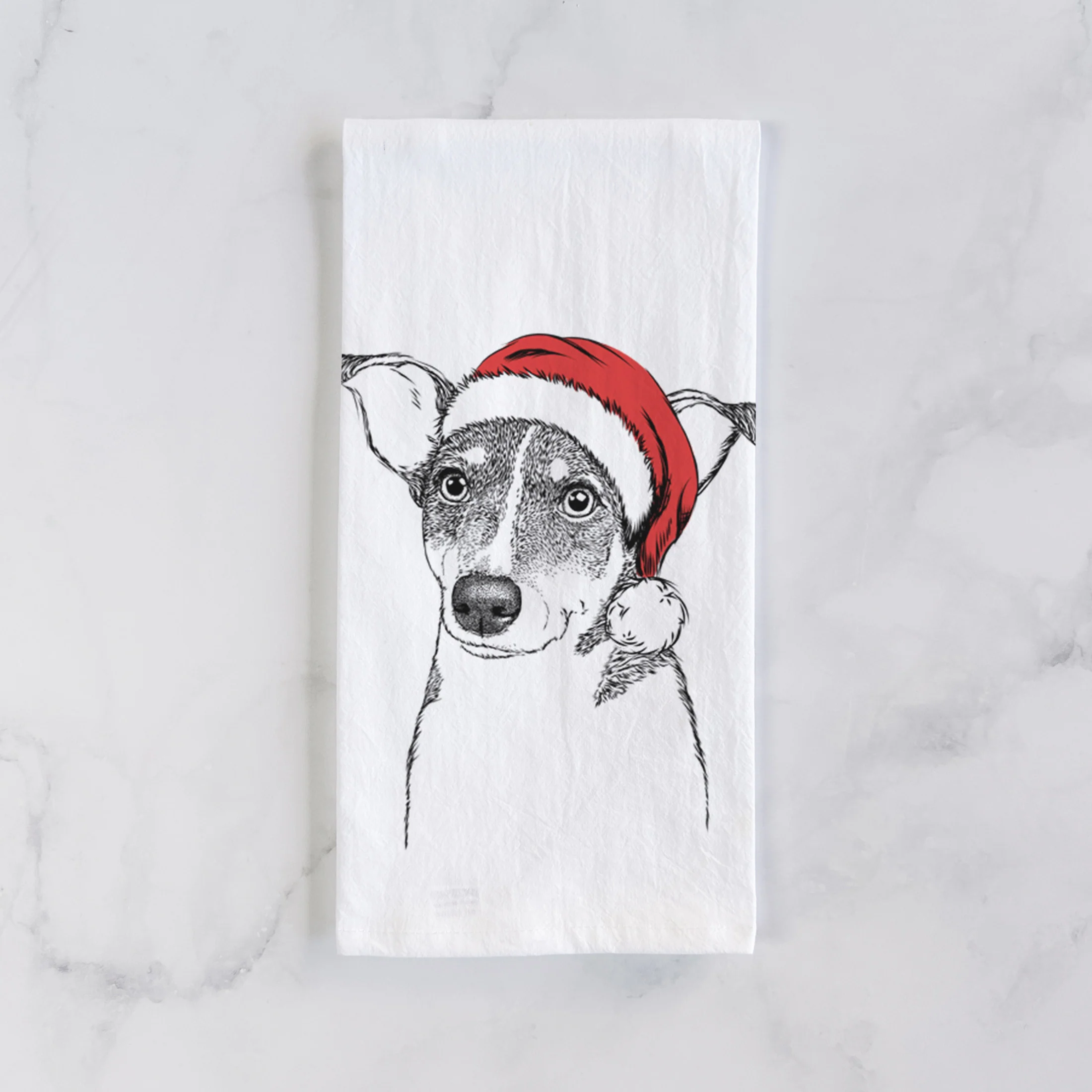 Cleo the Terrier Mix Tea Towel - Image 2