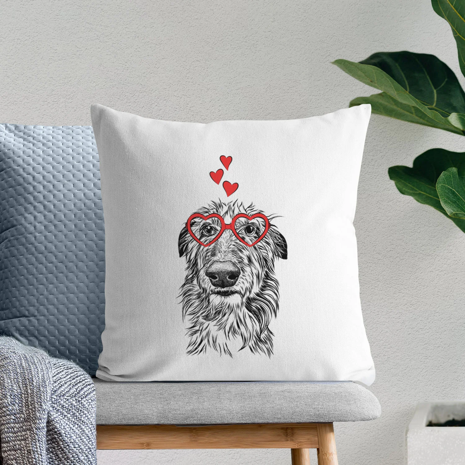 Cleod the Scottish Deerhound - Throw Pillow Cover - Image 7
