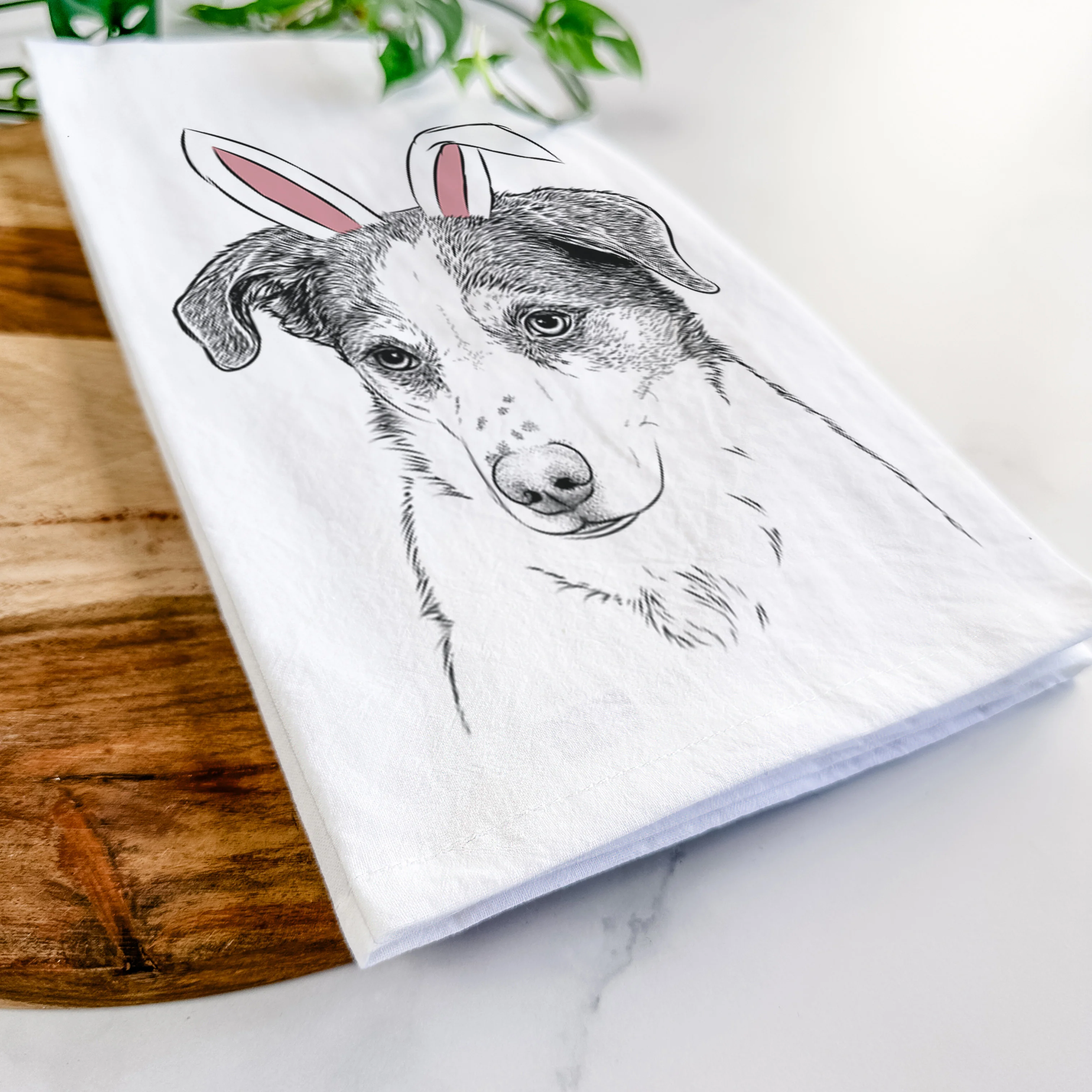 Coco the Beagle Mix Tea Towel - Image 14