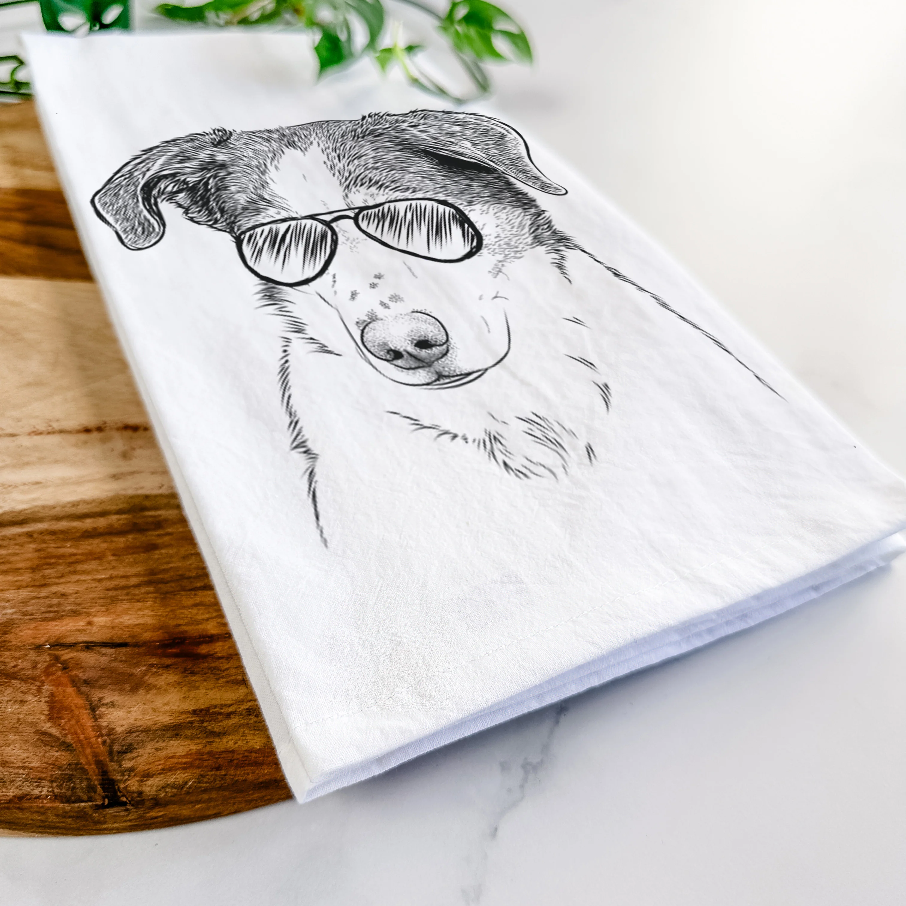 Coco the Beagle Mix Tea Towel - Image 6
