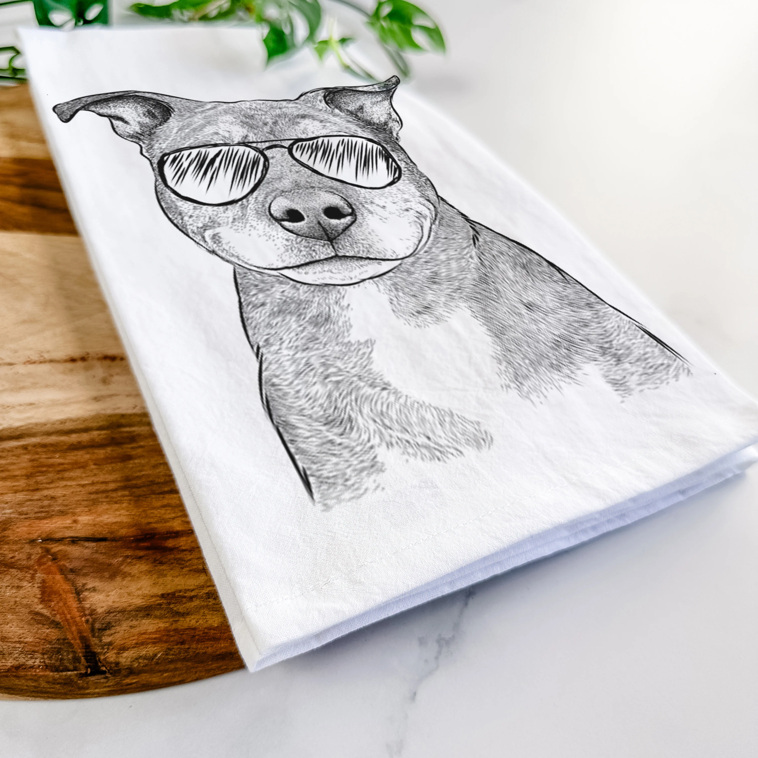 Cody the Catahoula Mix Tea Towel - Image 6