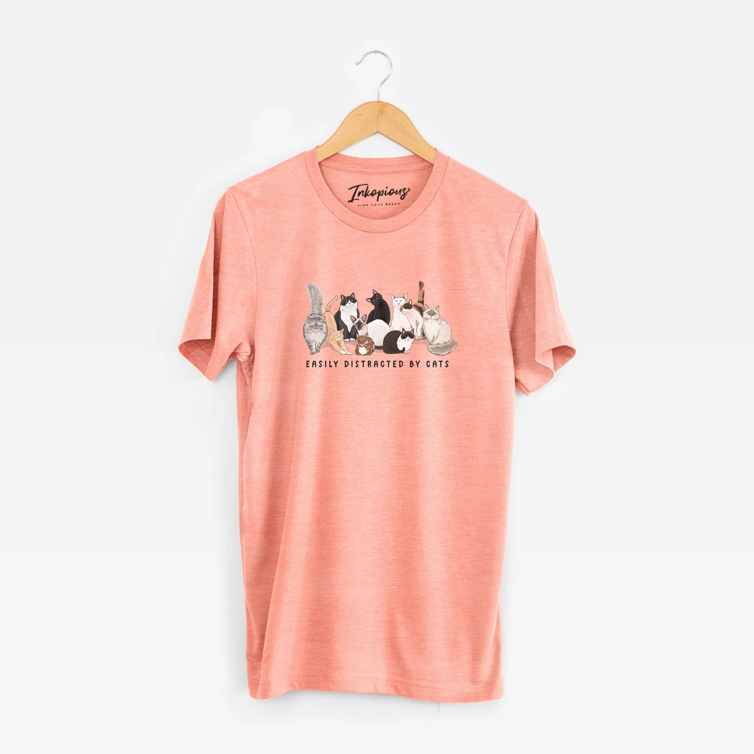 Vibrant Easily Distracted by Cats - Unisex Crewneck - Image 8