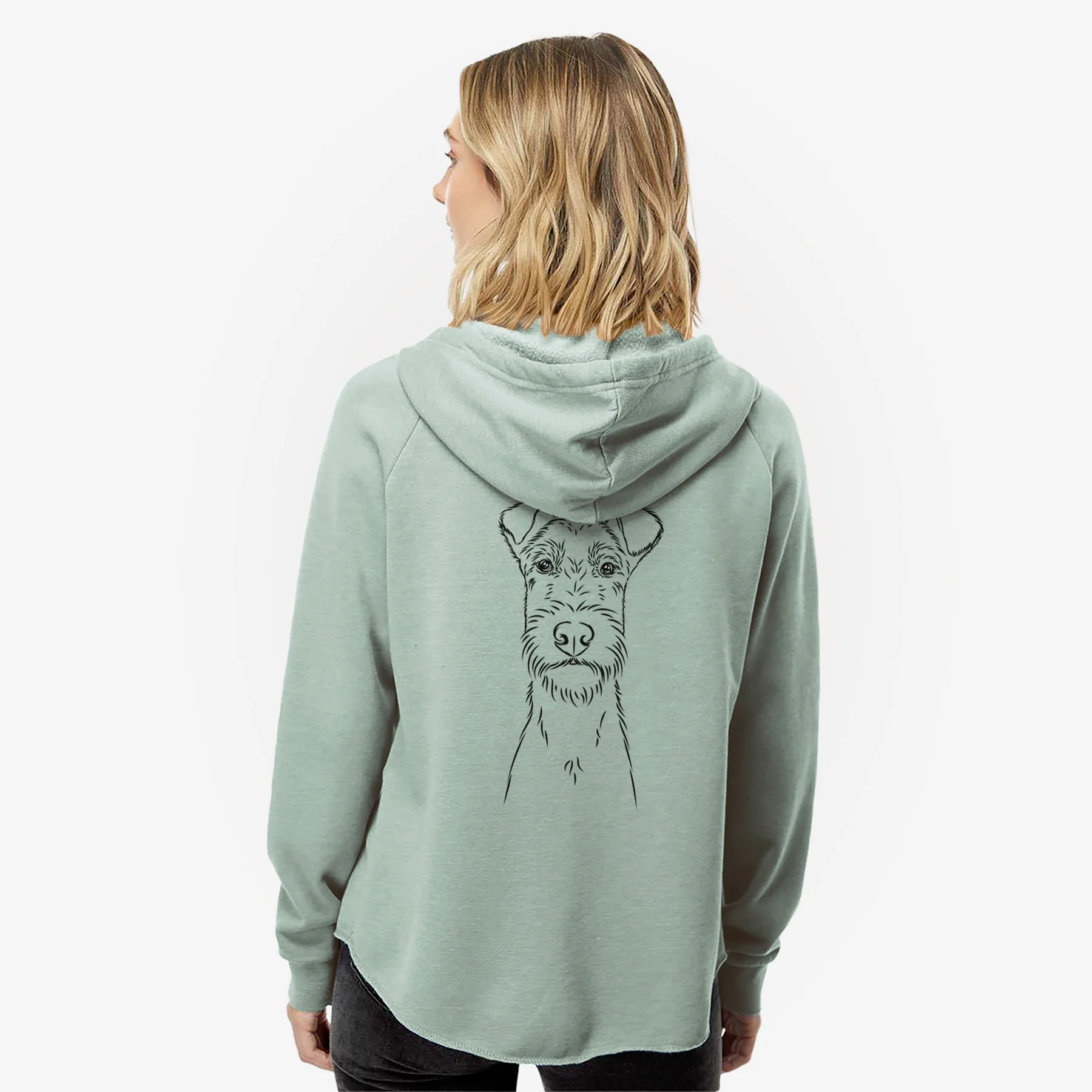 Connor the Irish Terrier - Women's Cali Wave Zip-Up Sweatshirt - Image 2