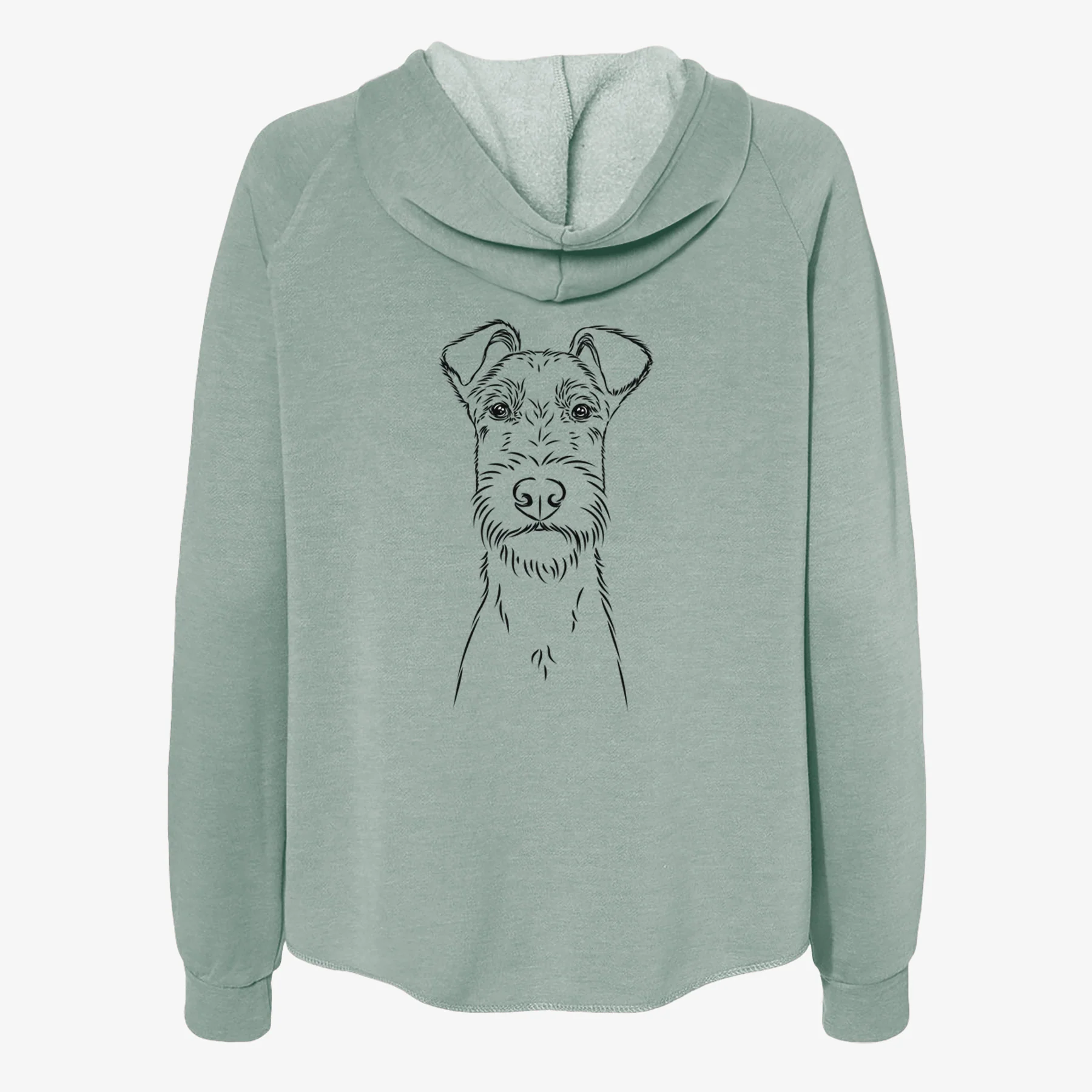 Connor the Irish Terrier - Women's Cali Wave Zip-Up Sweatshirt - Image 4