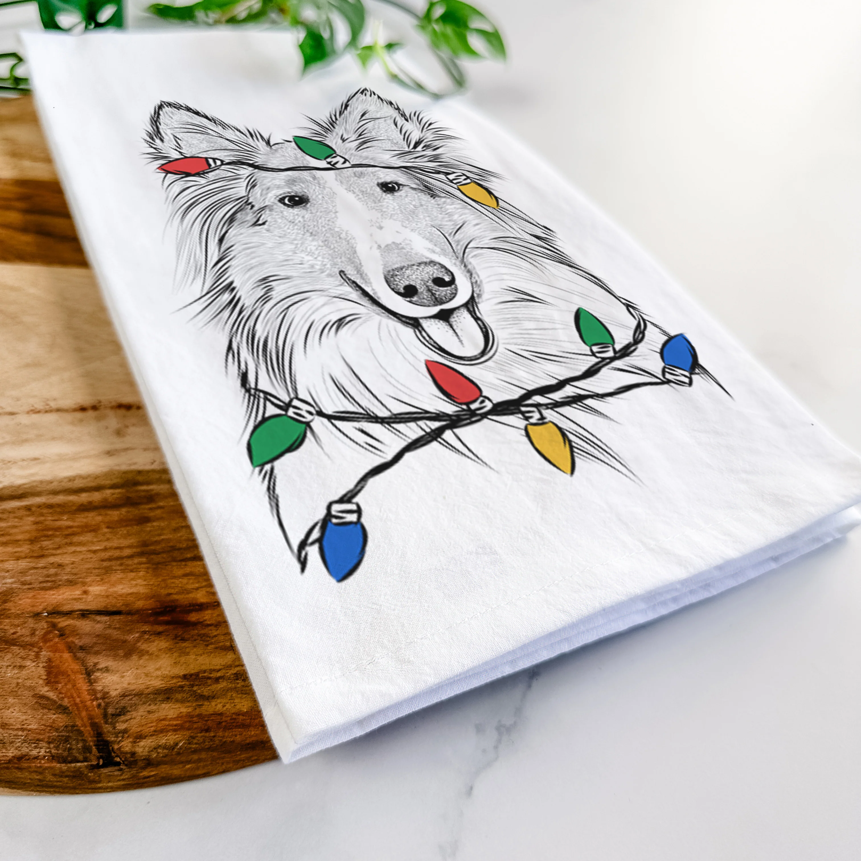 Conrad the Rough Collie Tea Towel - Image 10