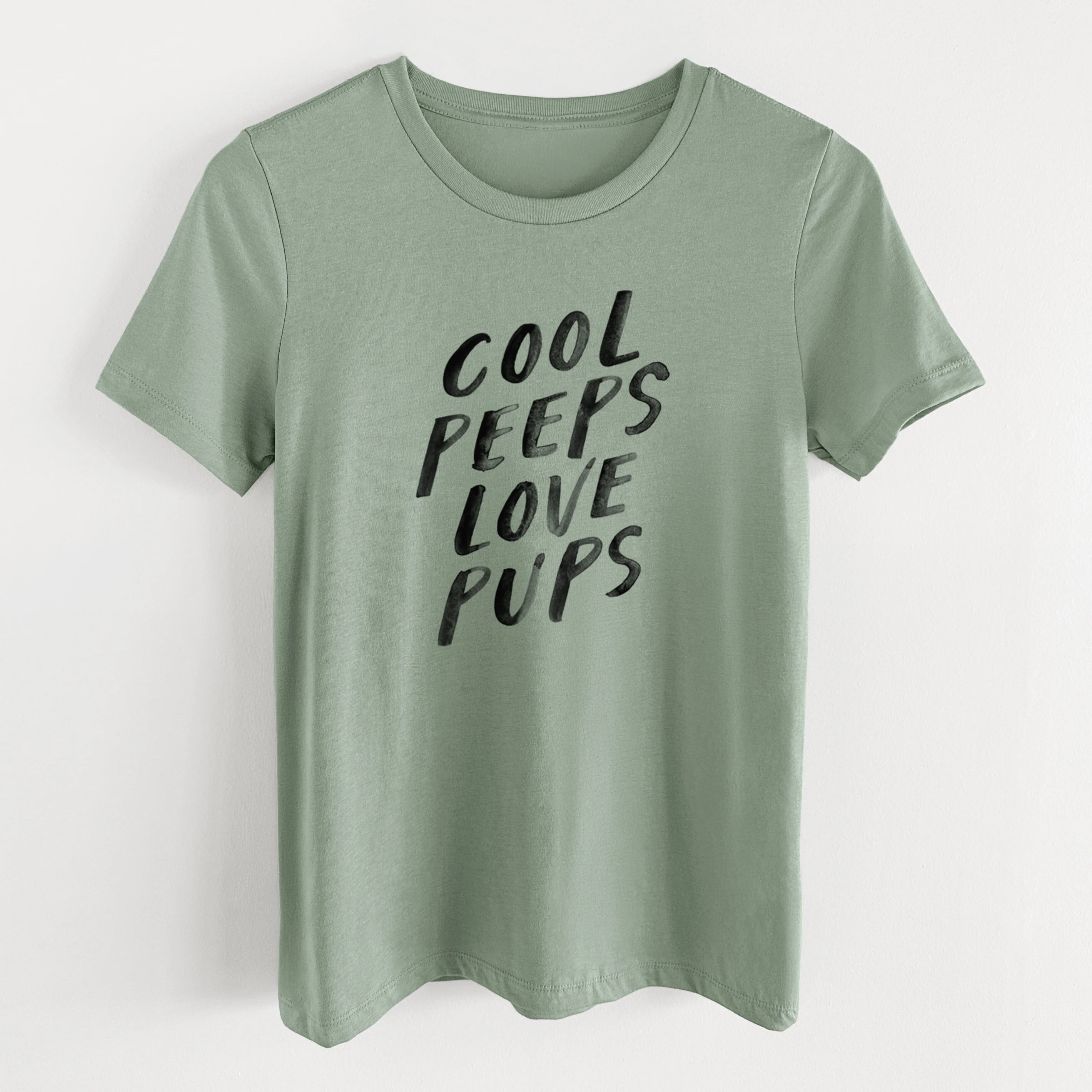Cool Peeps Love Pups - Women's Lightweight Relaxed Fit 100% Cotton Crewneck - Image 11