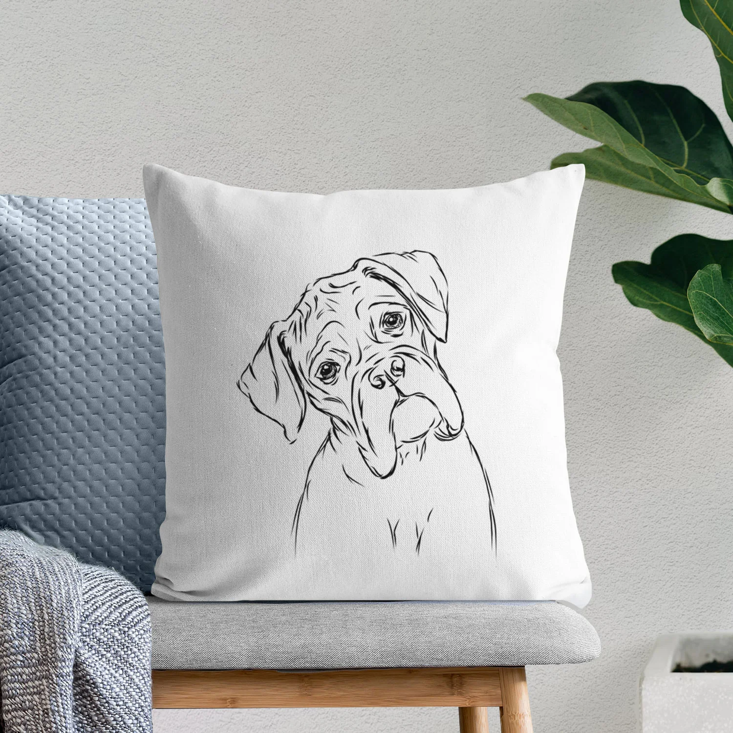 Cooper the Boxer - Throw Pillow Cover - Image 6