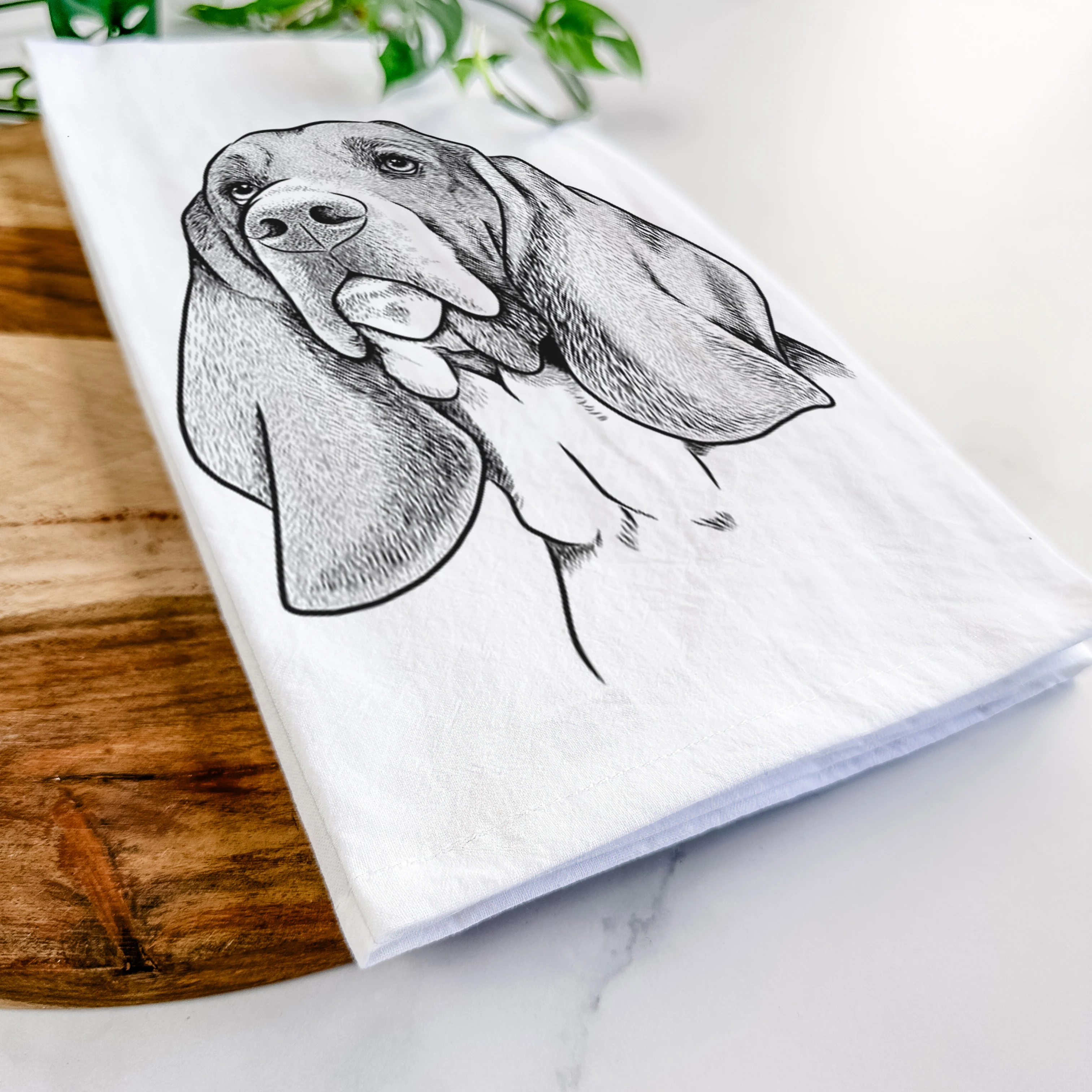 Cooper the Basset Hound Tea Towel - Image 5