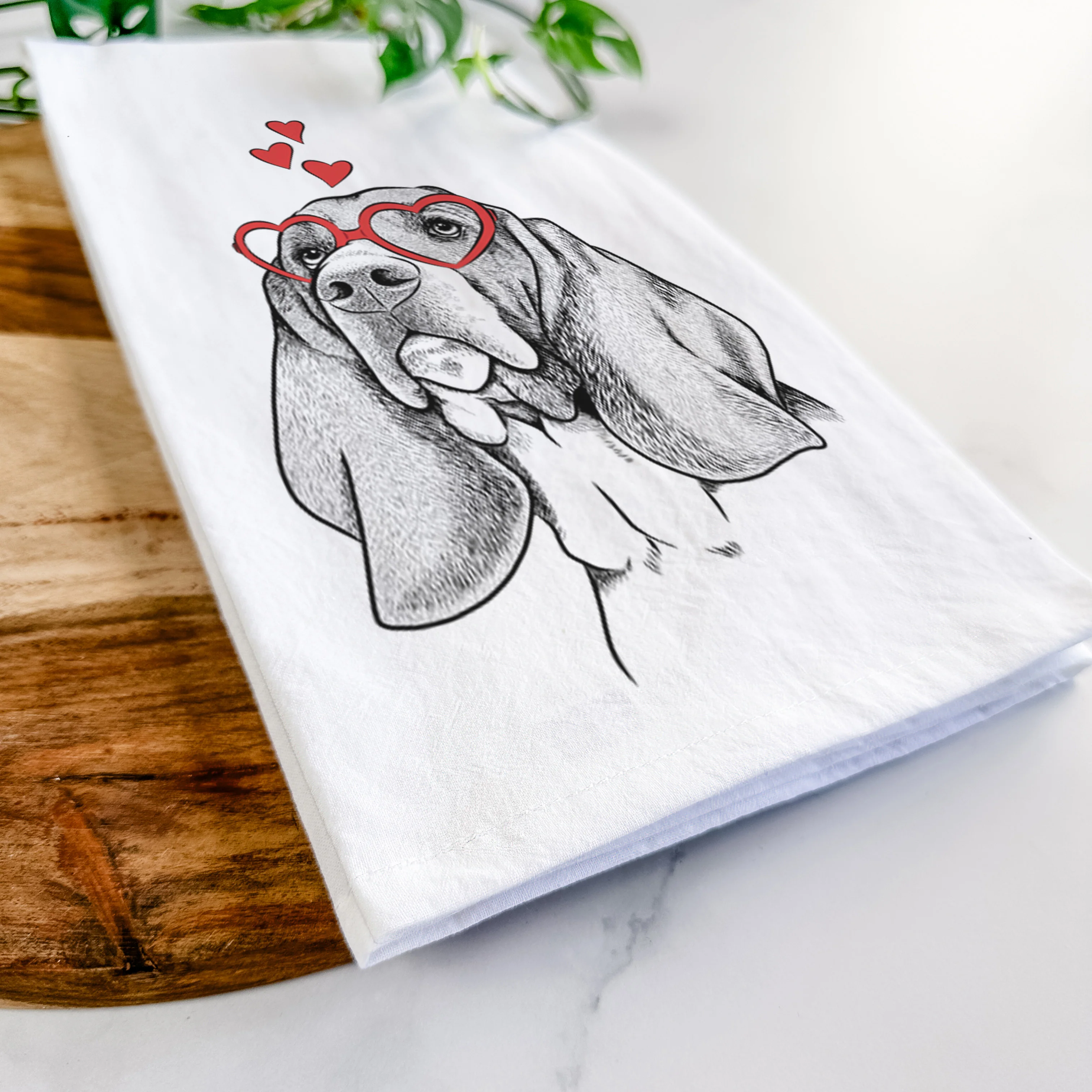Cooper the Basset Hound Tea Towel - Image 7