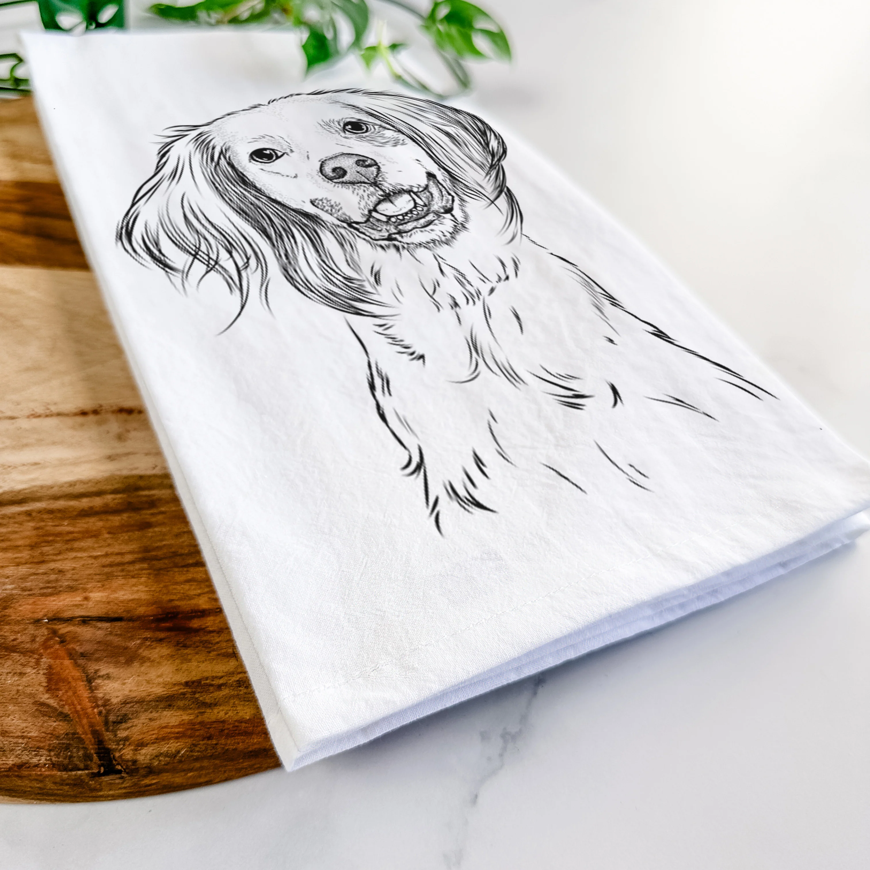 Cooper the English Setter Tea Towel - Image 5