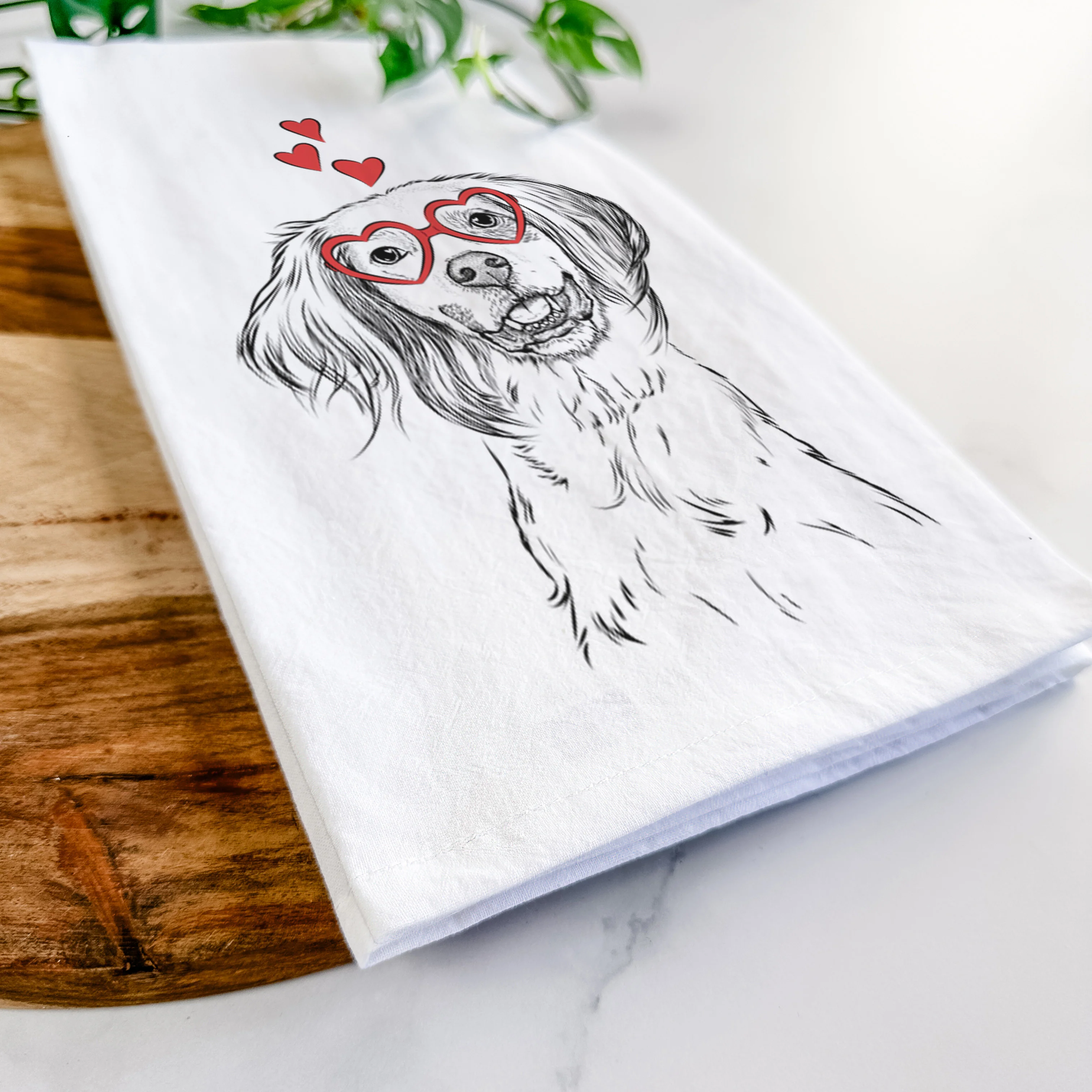 Cooper the English Setter Tea Towel - Image 7