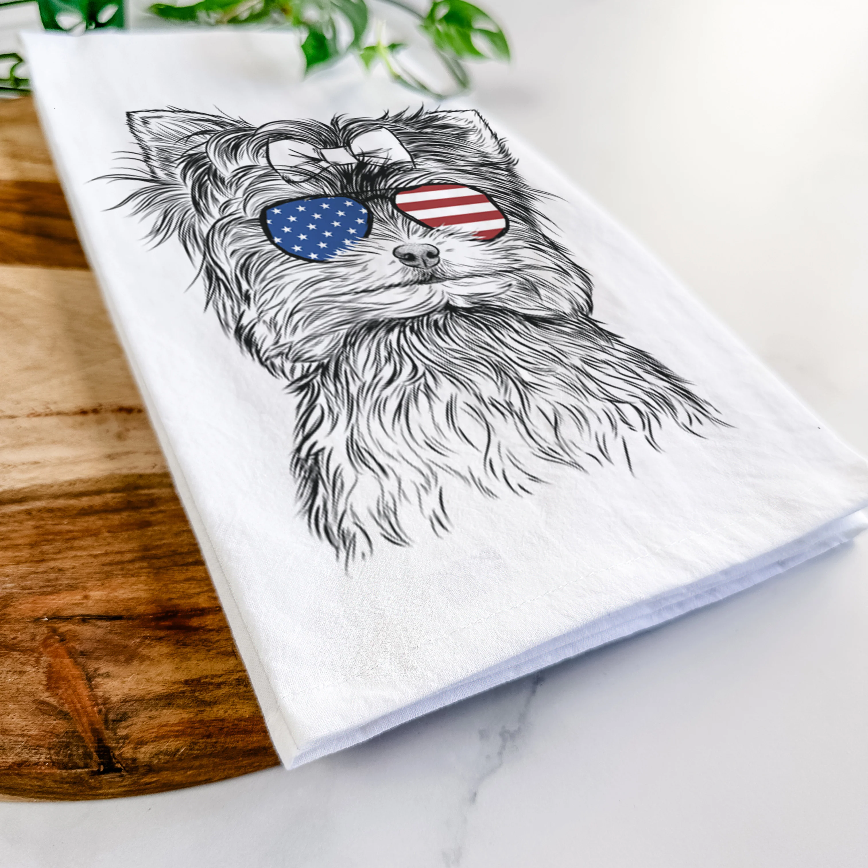 Cricket the Biewer Terrier Tea Towel - Image 12