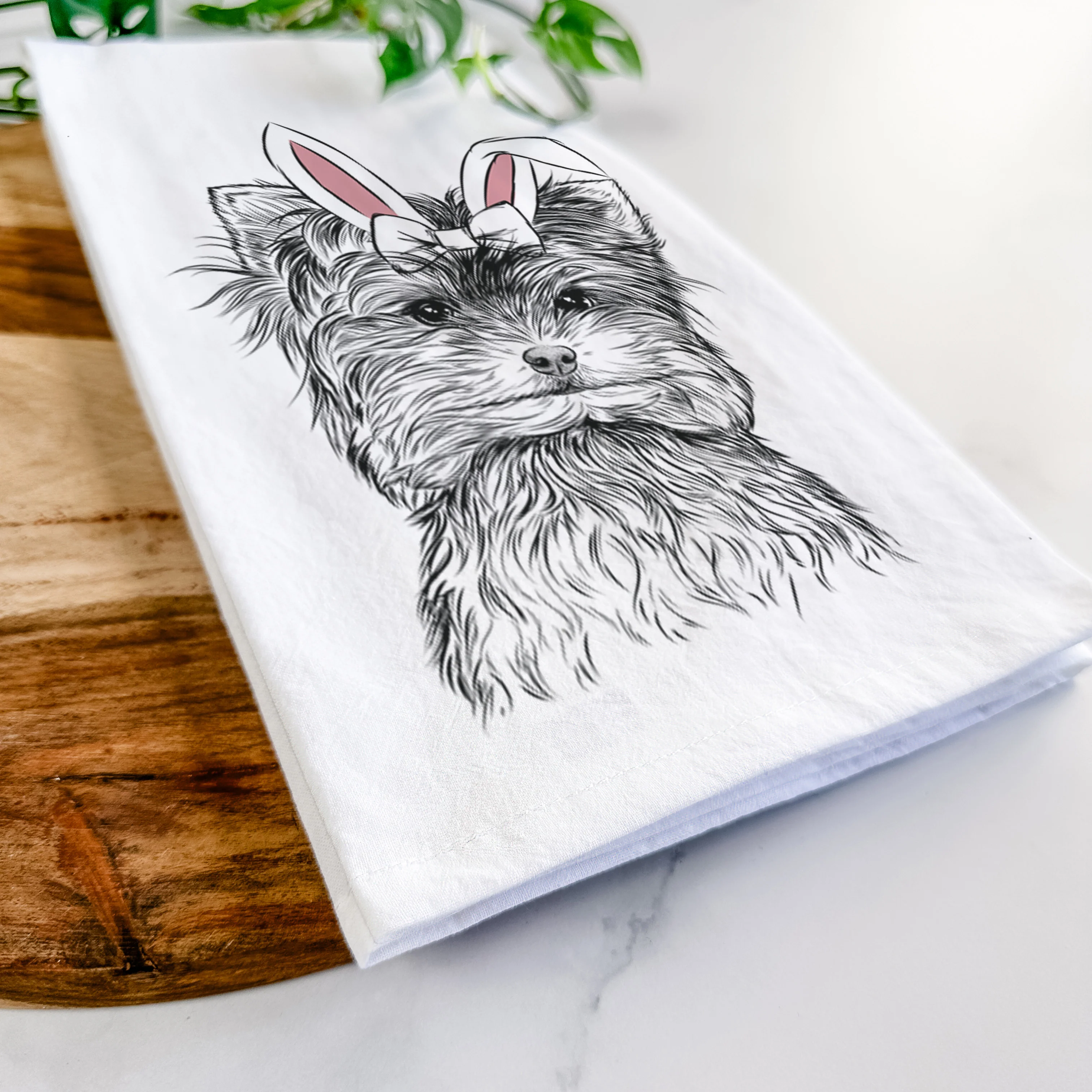 Cricket the Biewer Terrier Tea Towel - Image 14