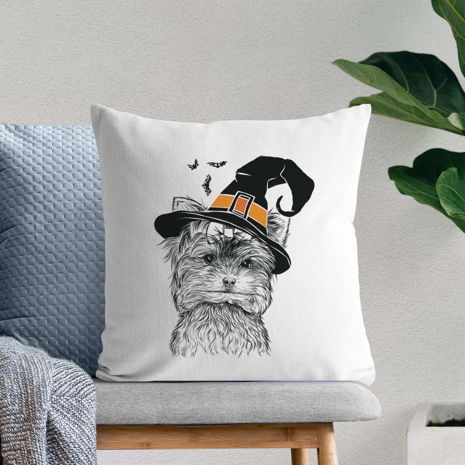 Cricket the Biewer Terrier - Throw Pillow Cover - Image 8