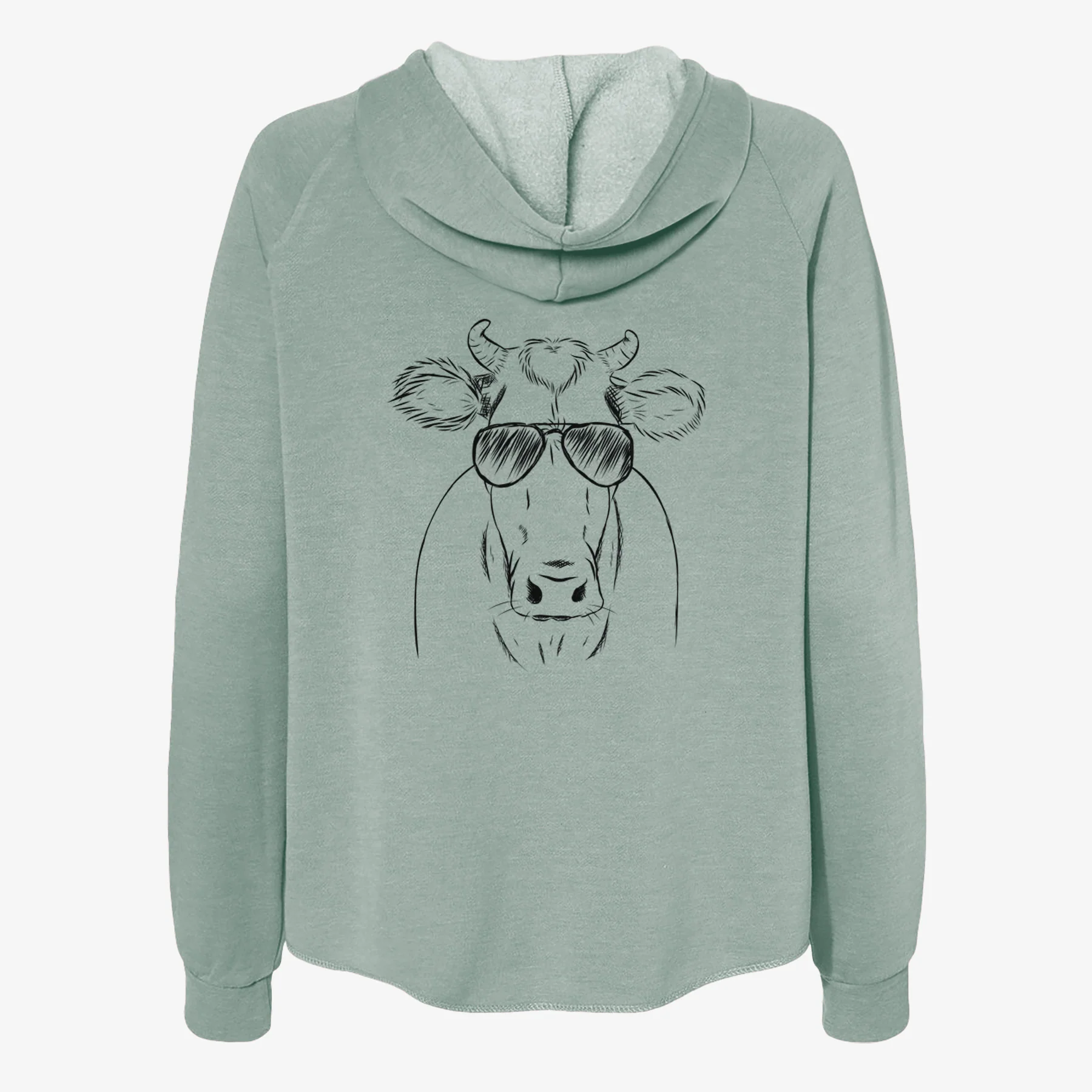 Cruz the Cow - Women's Cali Wave Zip-Up Sweatshirt - Image 7