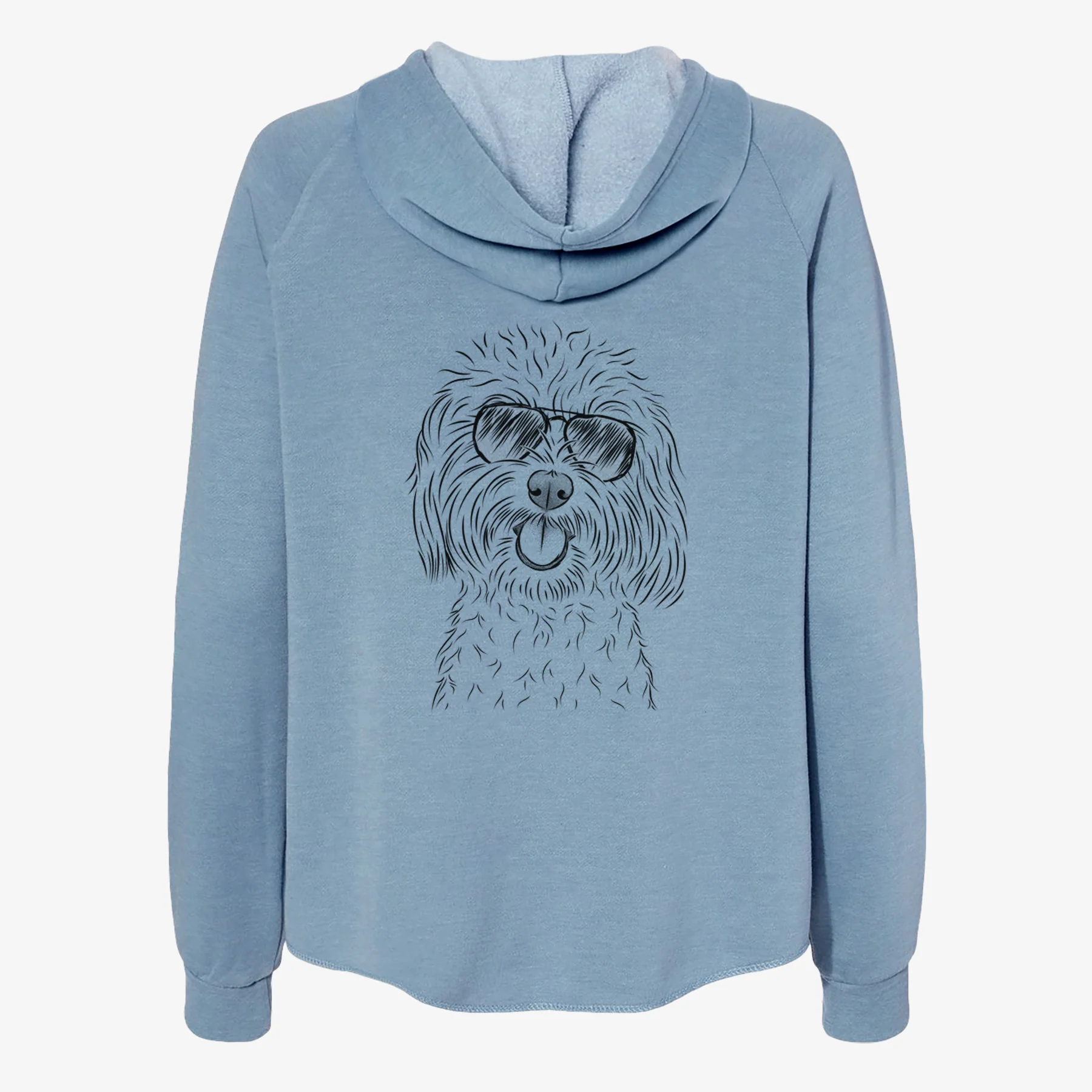 Cuddles the Coton de Tulear - Women's Cali Wave Zip-Up Sweatshirt - Image 9