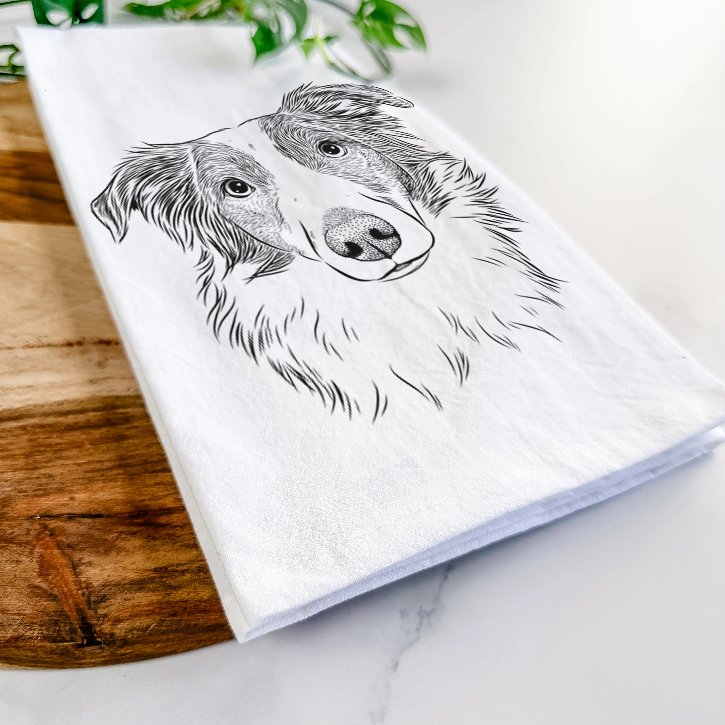 Cyclone the Australian Shepherd Tea Towel - Image 5