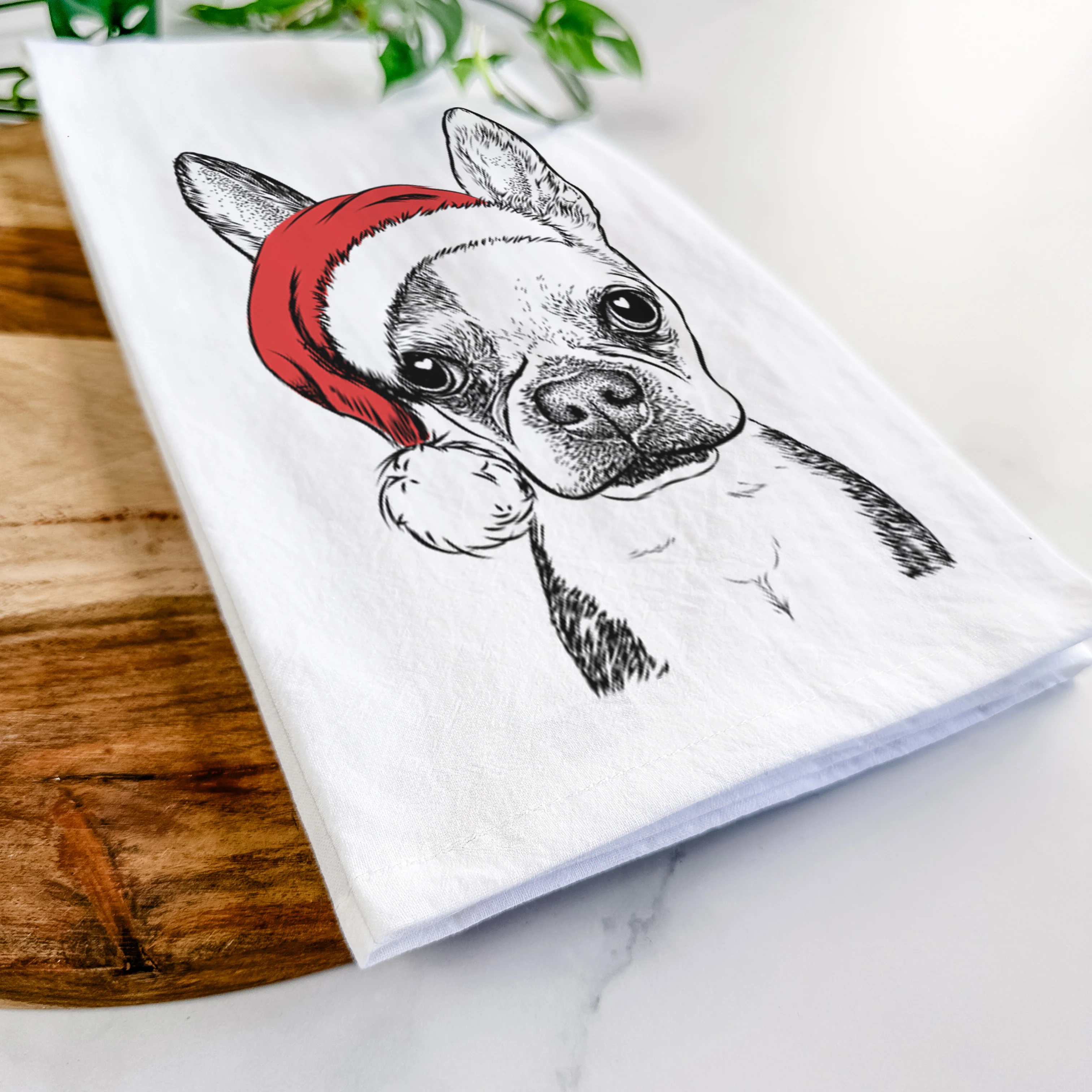 Daisy the Boston Terrier Tea Towel - Image 9