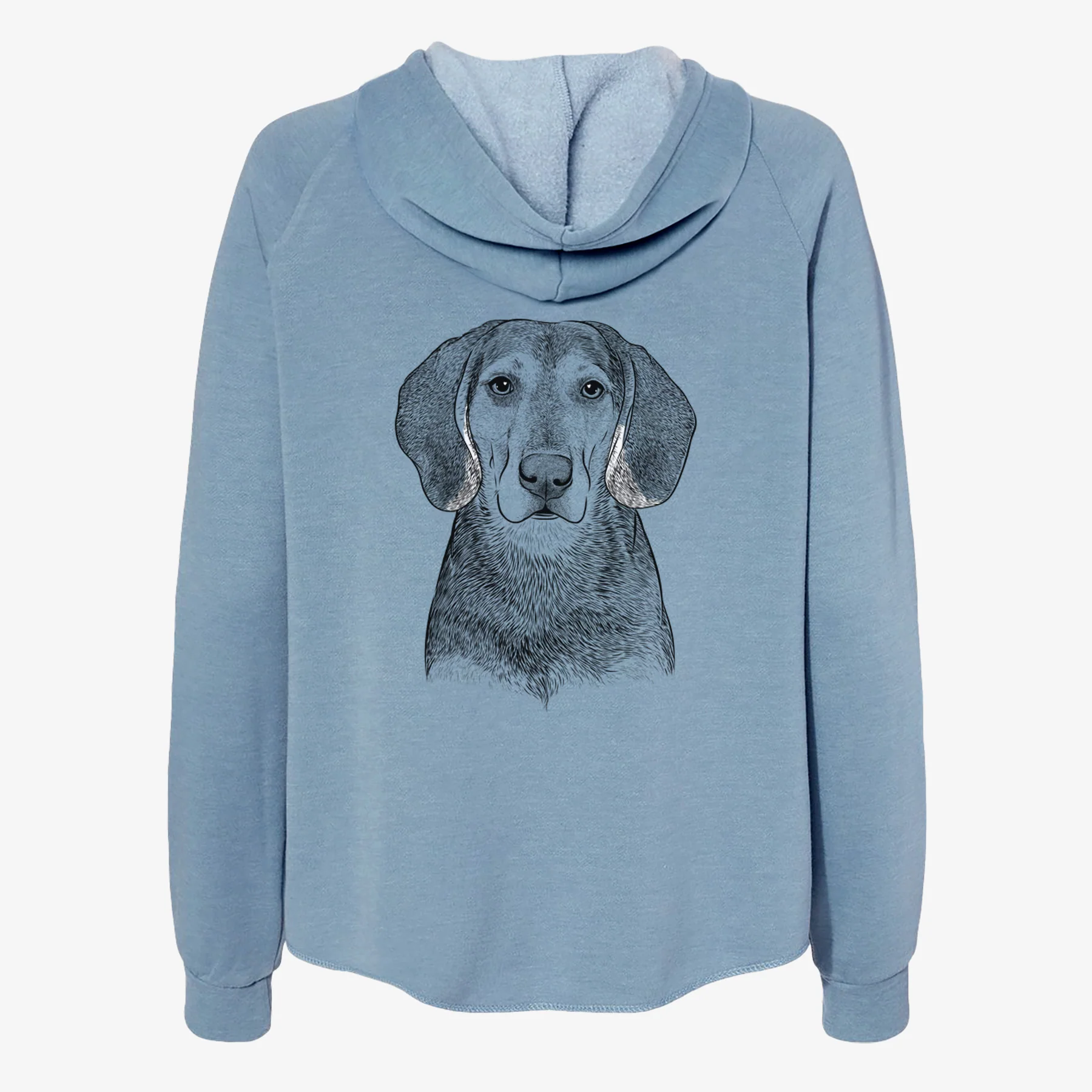 Daisy the Hound Mix - Women's Cali Wave Zip-Up Sweatshirt - Image 6