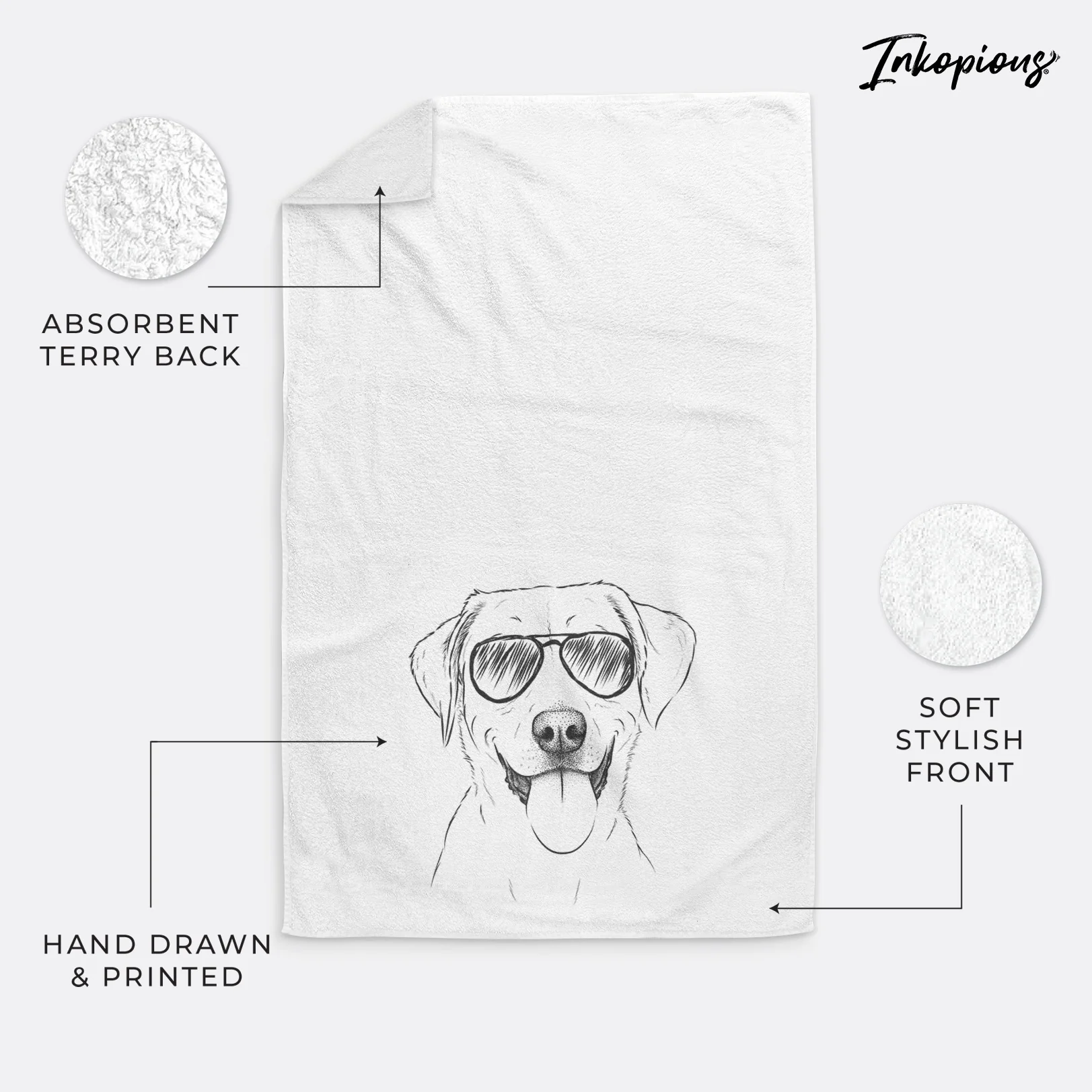Daisy the Labrador Retriever Decorative Hand Towel - Image 17