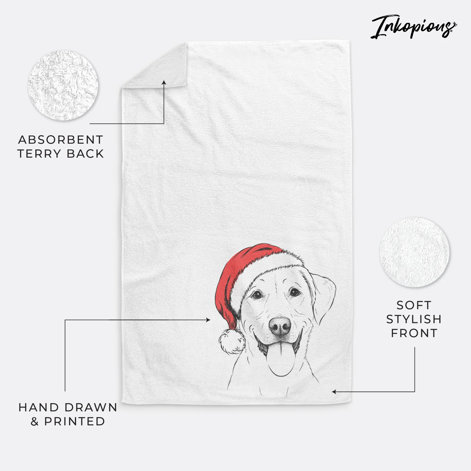 Daisy the Labrador Retriever Decorative Hand Towel - Image 4