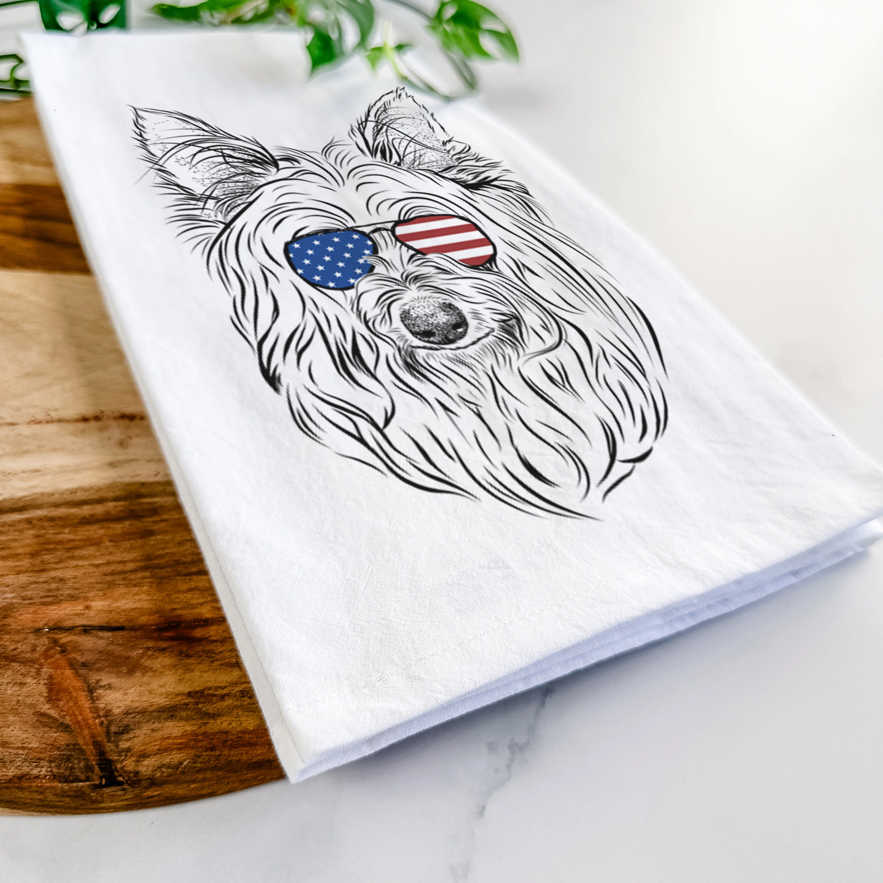 Daisy May the Silky Terrier Tea Towel - Image 12