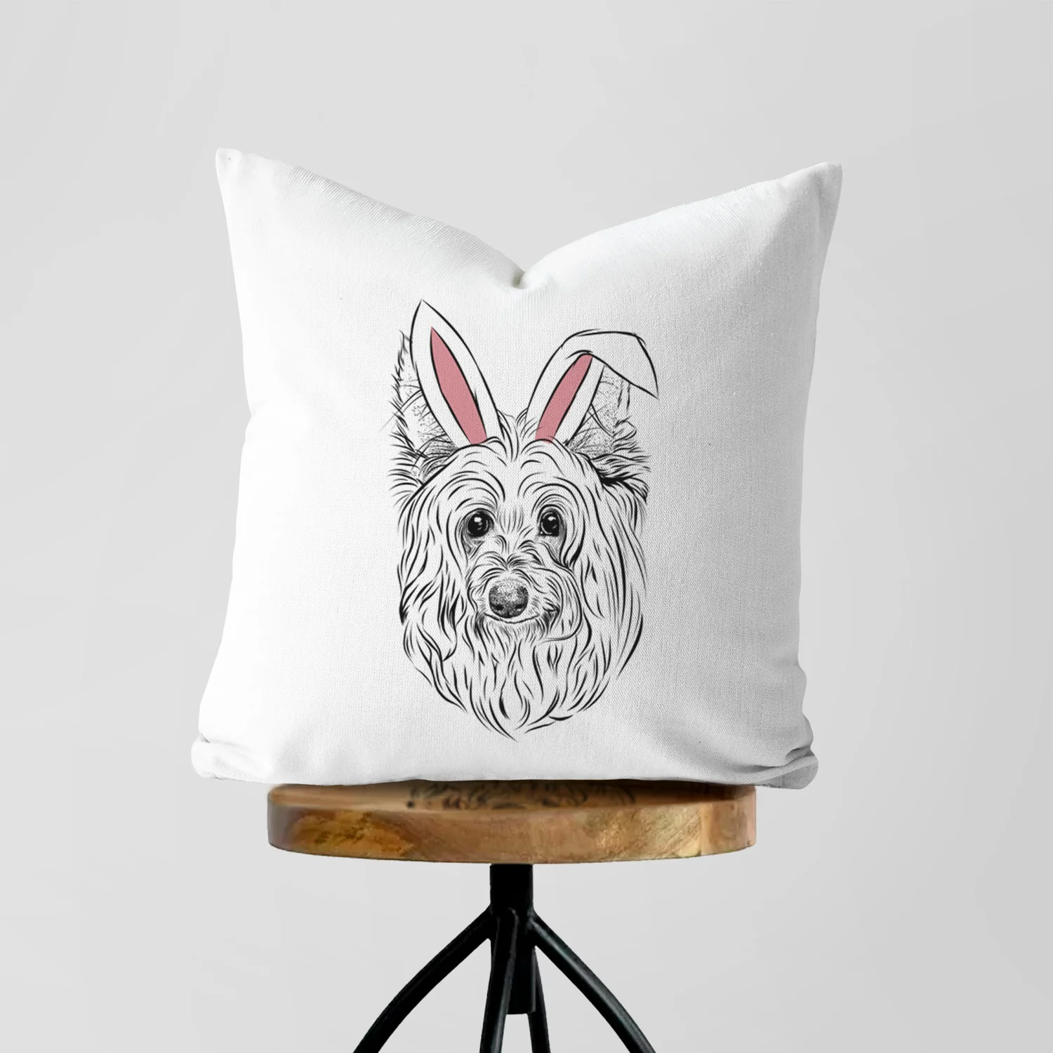 Daisy May the Silky Terrier - Throw Pillow Cover - Image 5