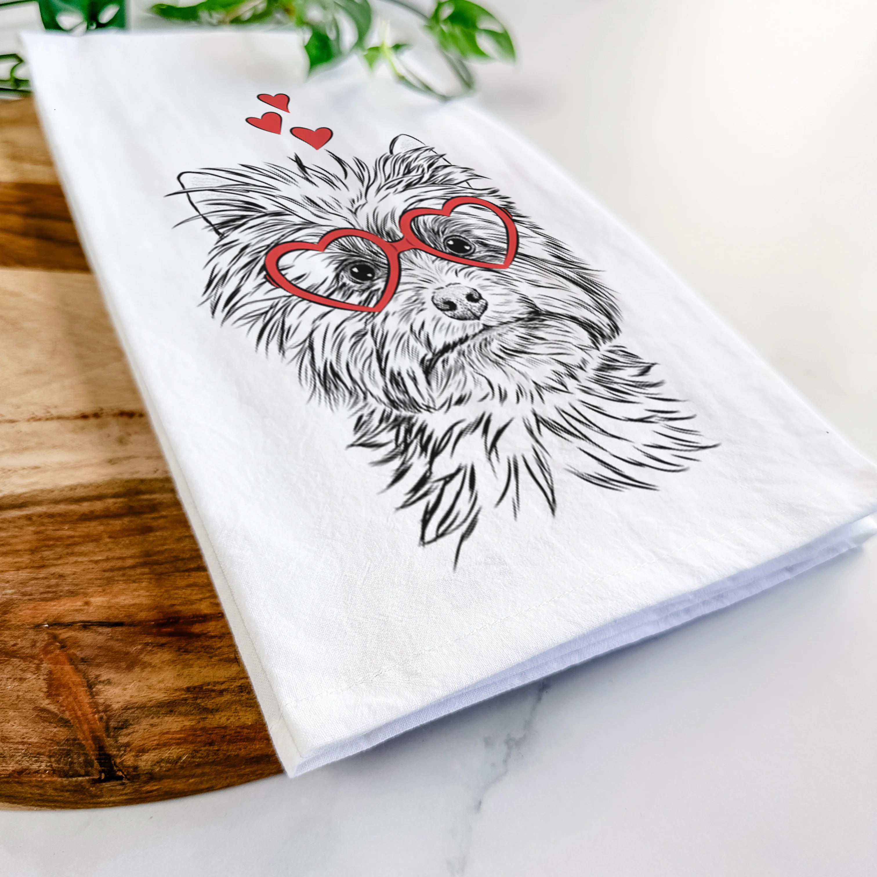 Dakota the Yorkshire Terrier Tea Towel - Image 7