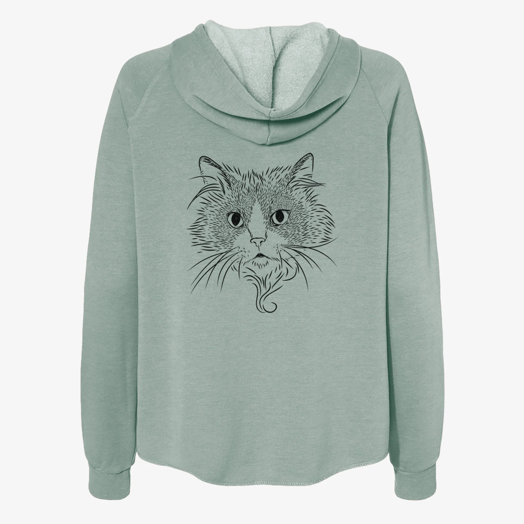 Daniel the Ragdoll Cat - Women's Cali Wave Zip-Up Sweatshirt - Image 4