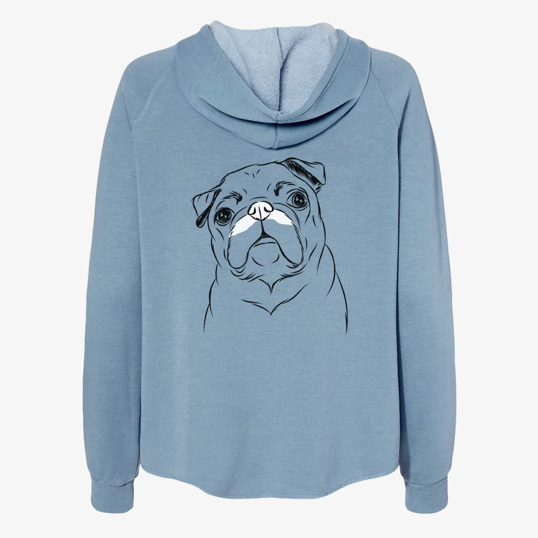 Darling Chloe the Pug - Women's Cali Wave Zip-Up Sweatshirt - Image 6
