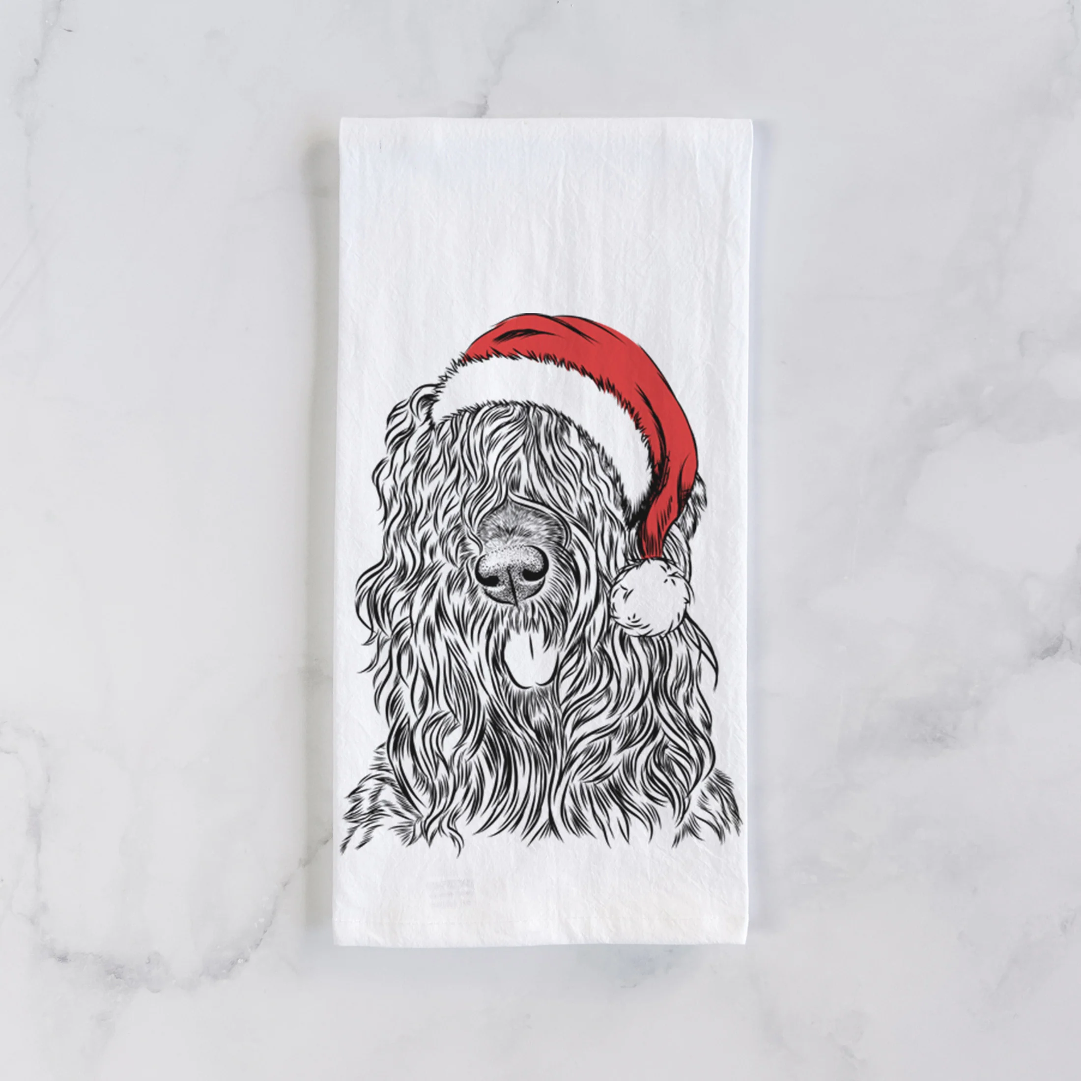 Darryl the Black Russian Terrier Tea Towel - Image 2